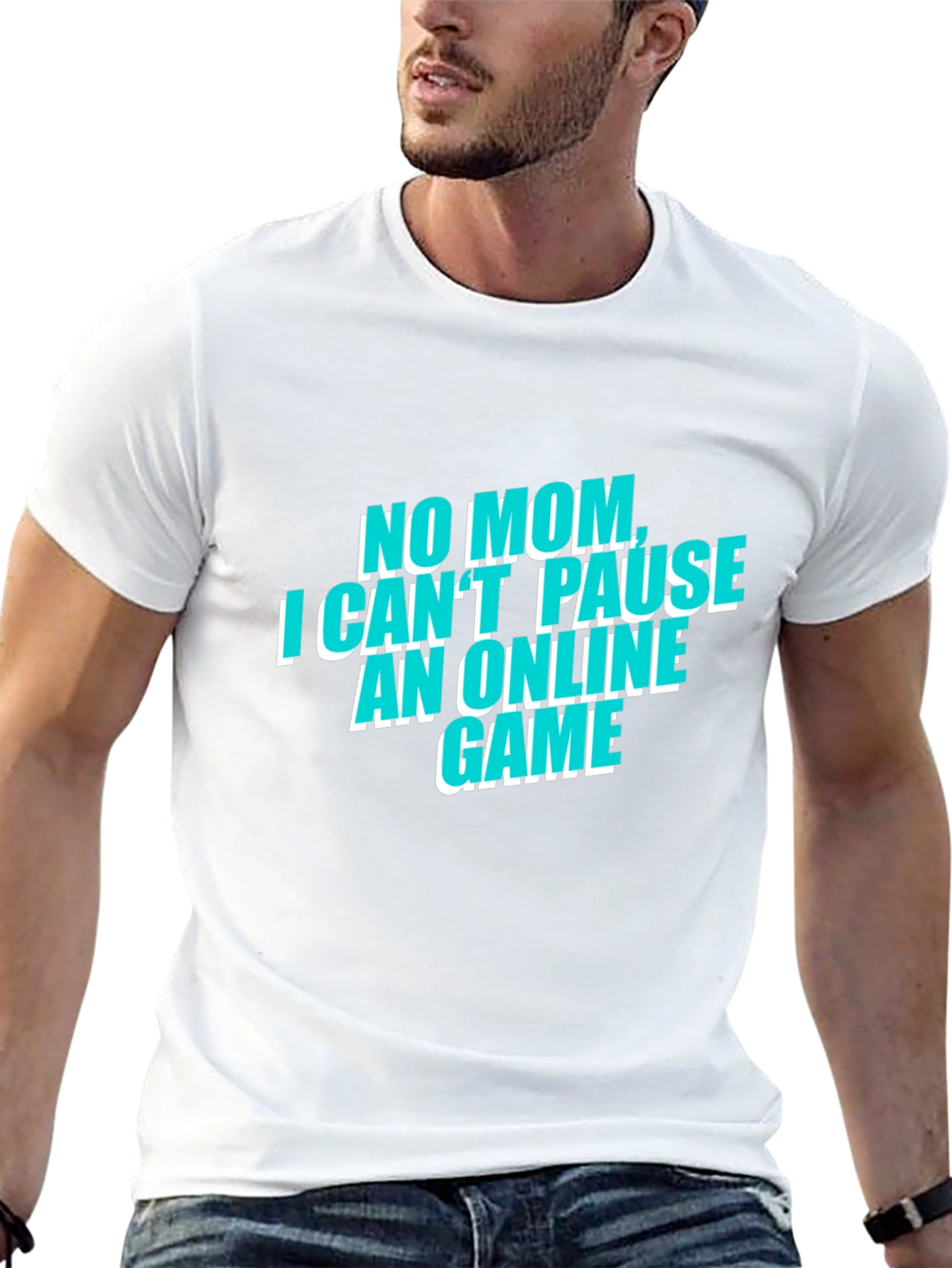 Gamers No Mom Online Game Black Tee