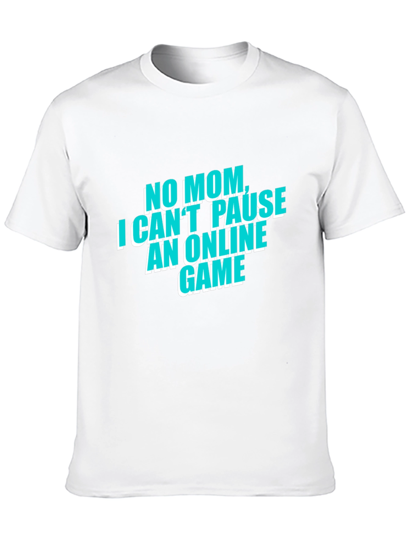 Gamers No Mom Online Game Black Tee