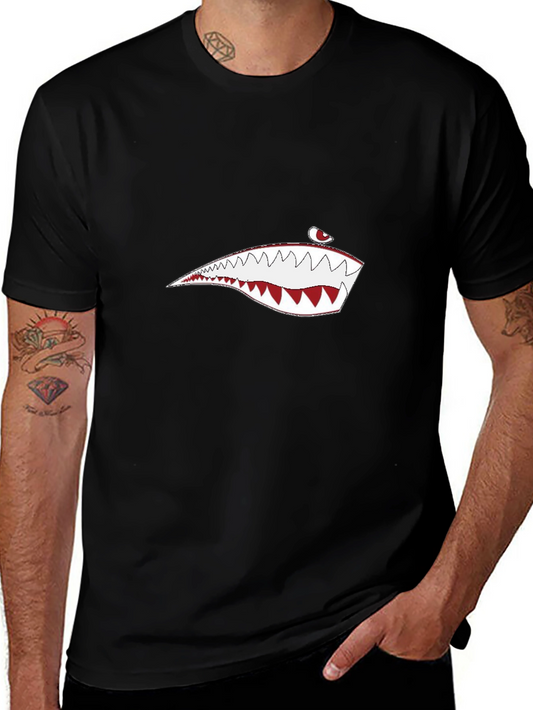Shark Graphic Black T-Shirt