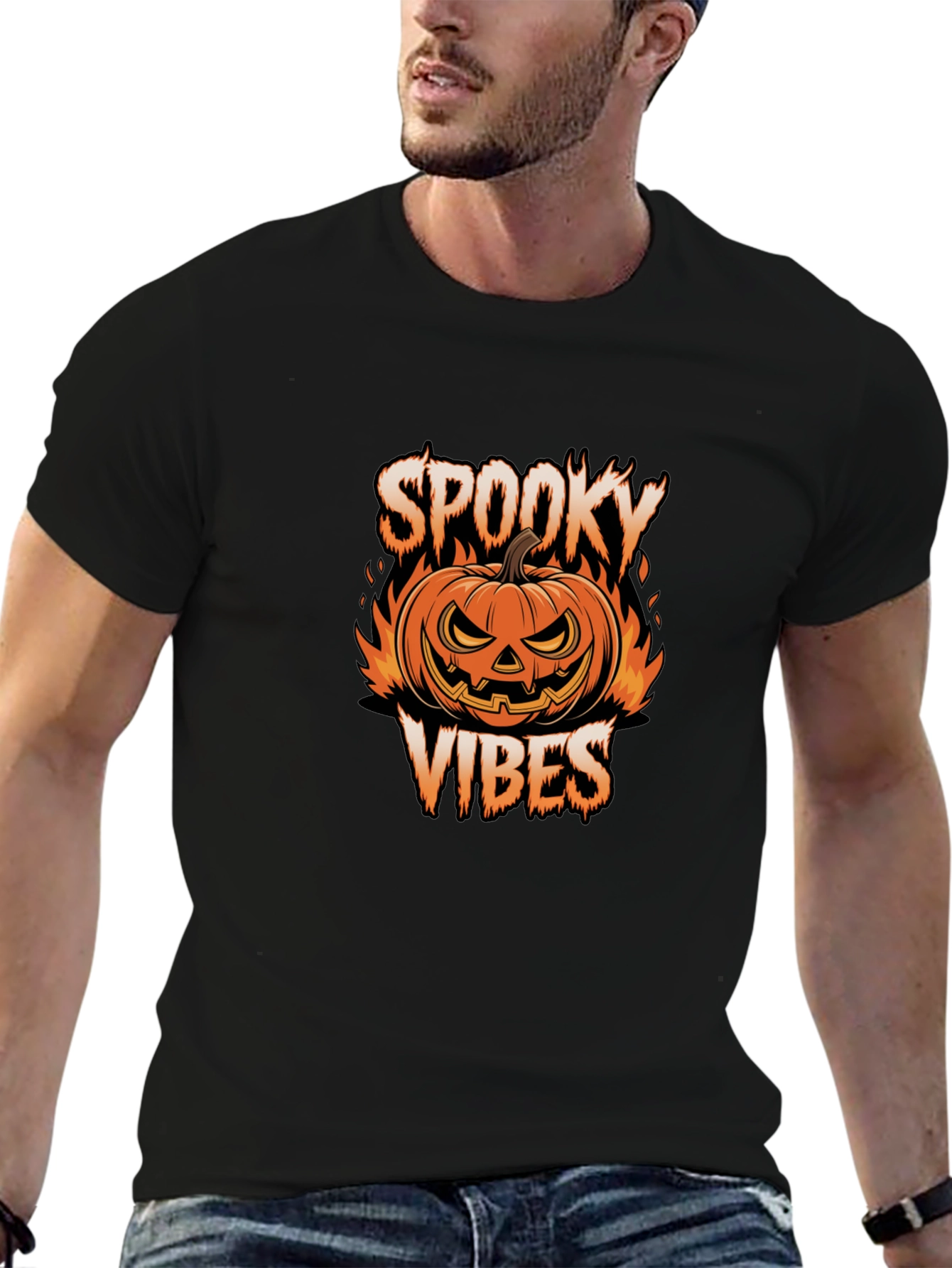 Spooky Vibes Halloween Graphic Tee