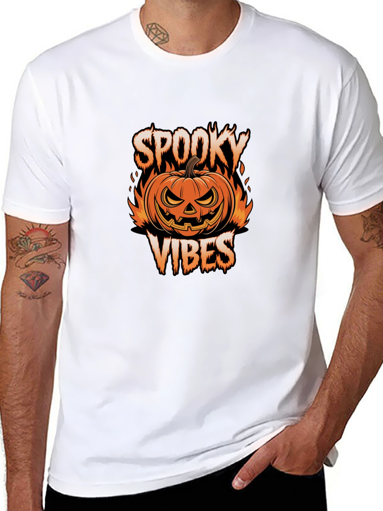 Spooky Vibes Halloween Graphic Tee