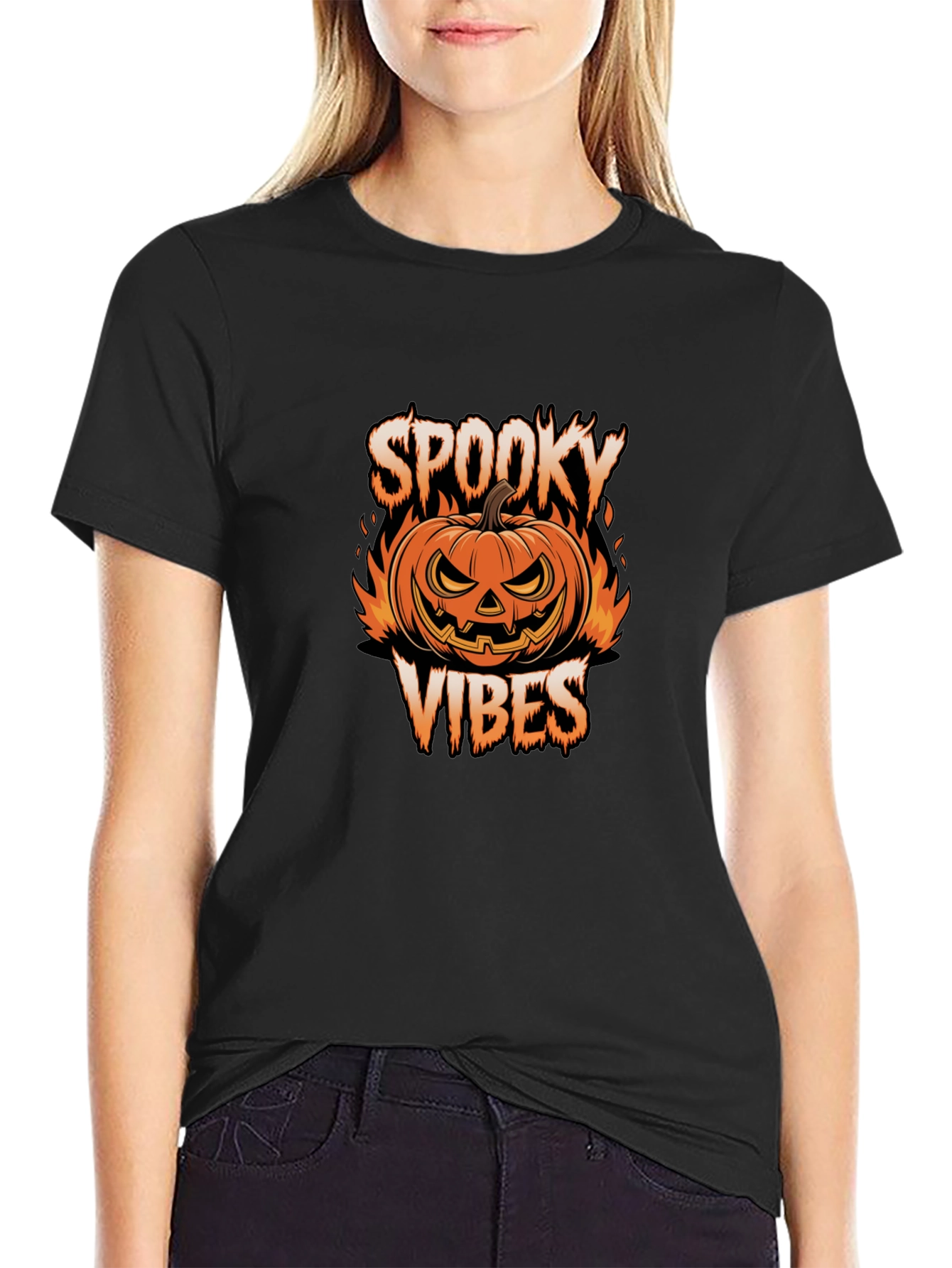 Spooky Vibes Halloween Graphic Tee