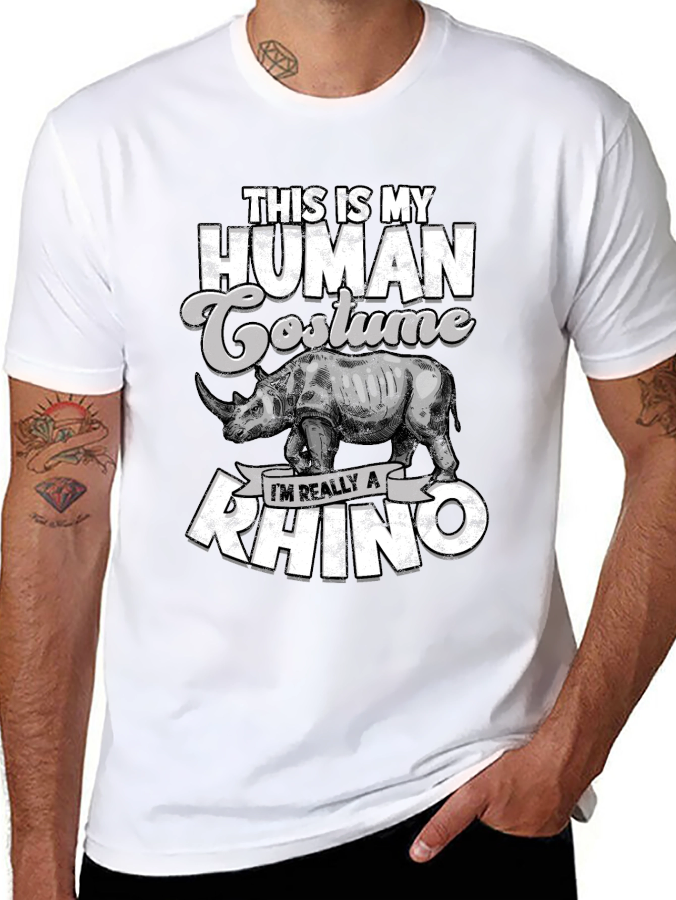 Funny Rhino Costume T-Shirt
