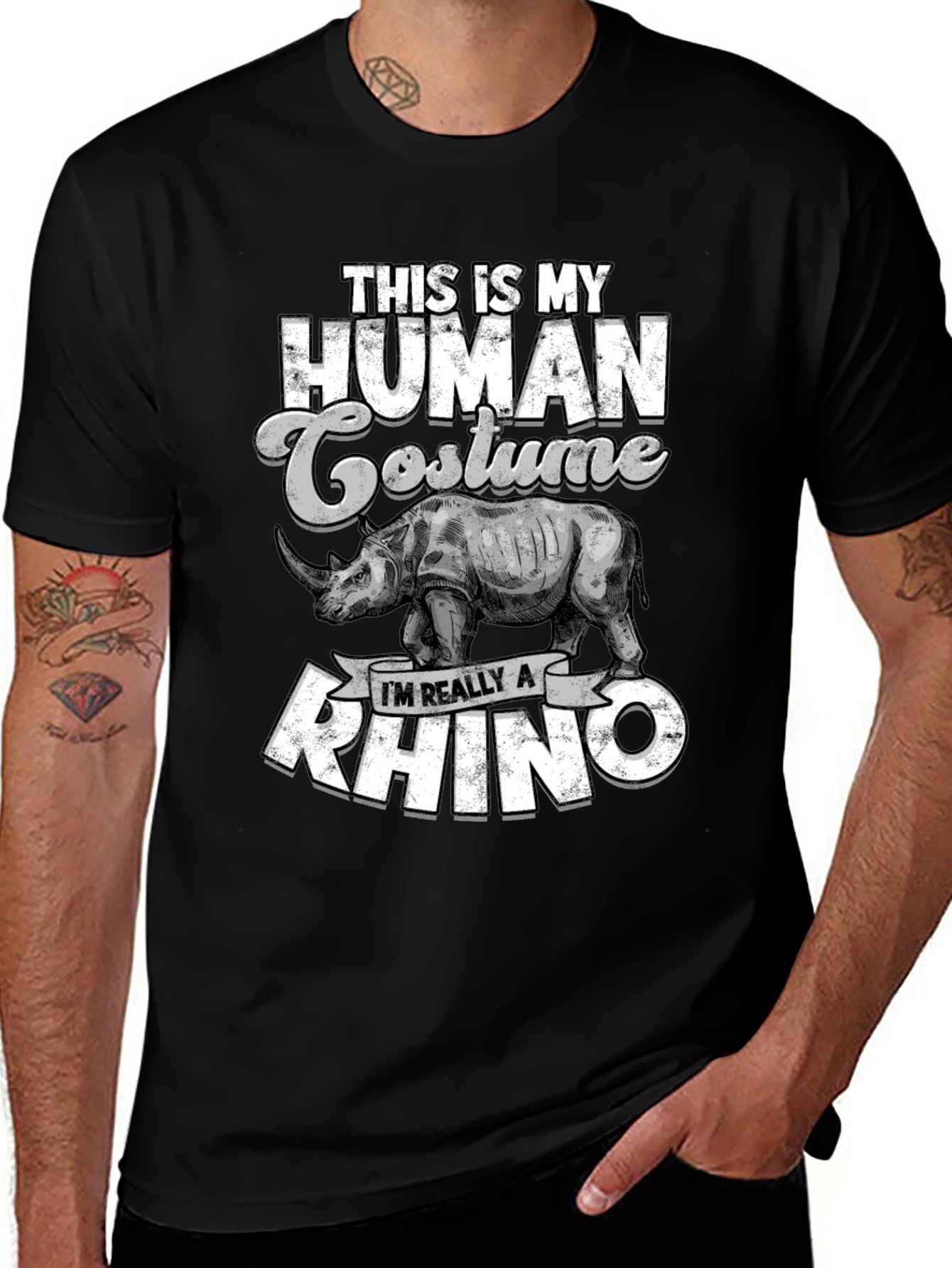 Funny Rhino Costume T-Shirt