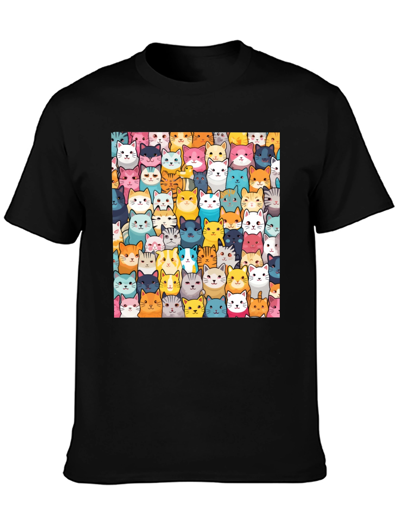 Fun Cat Faces T-Shirt - Unisex