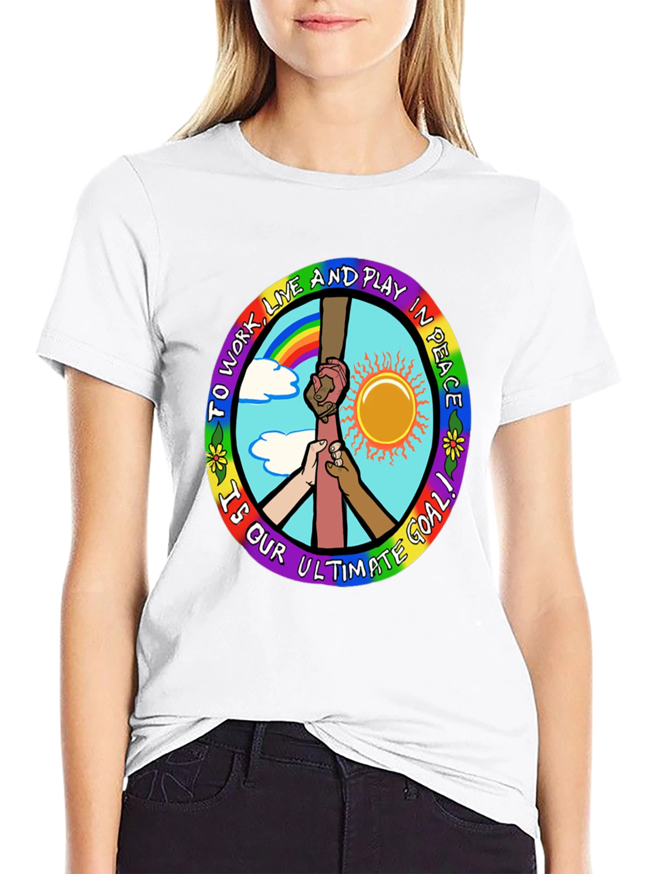 Peace Goal Graphic Tee - Unity Design