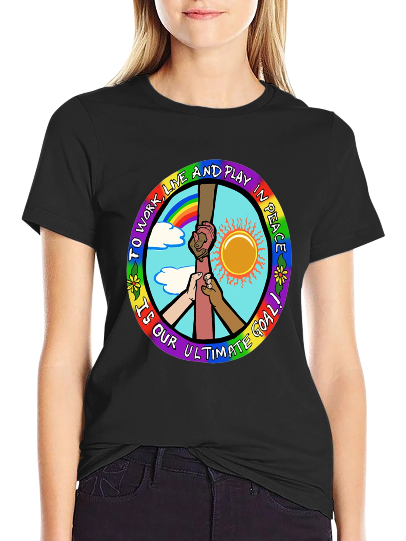 Peace Goal Graphic Tee - Unity Design