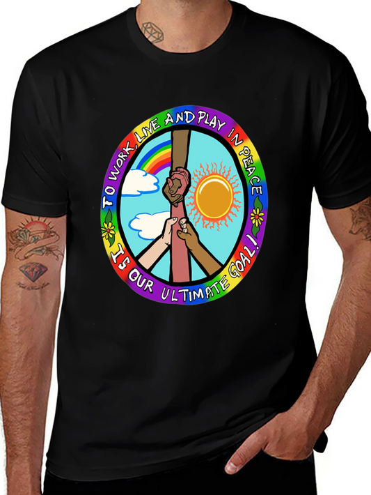 Peace Goal Graphic Tee - Unity Design