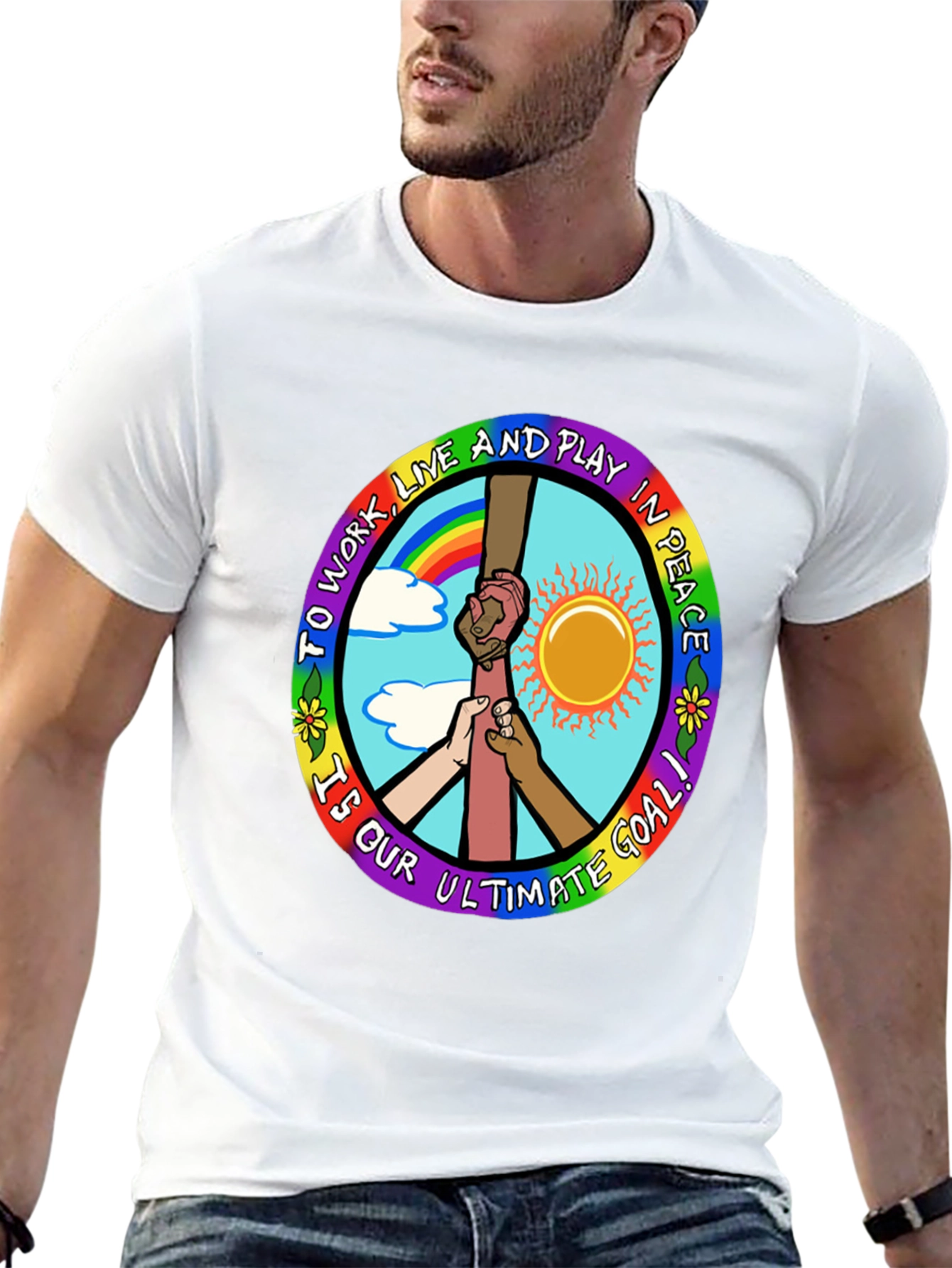 Peace Goal Graphic Tee - Unity Design