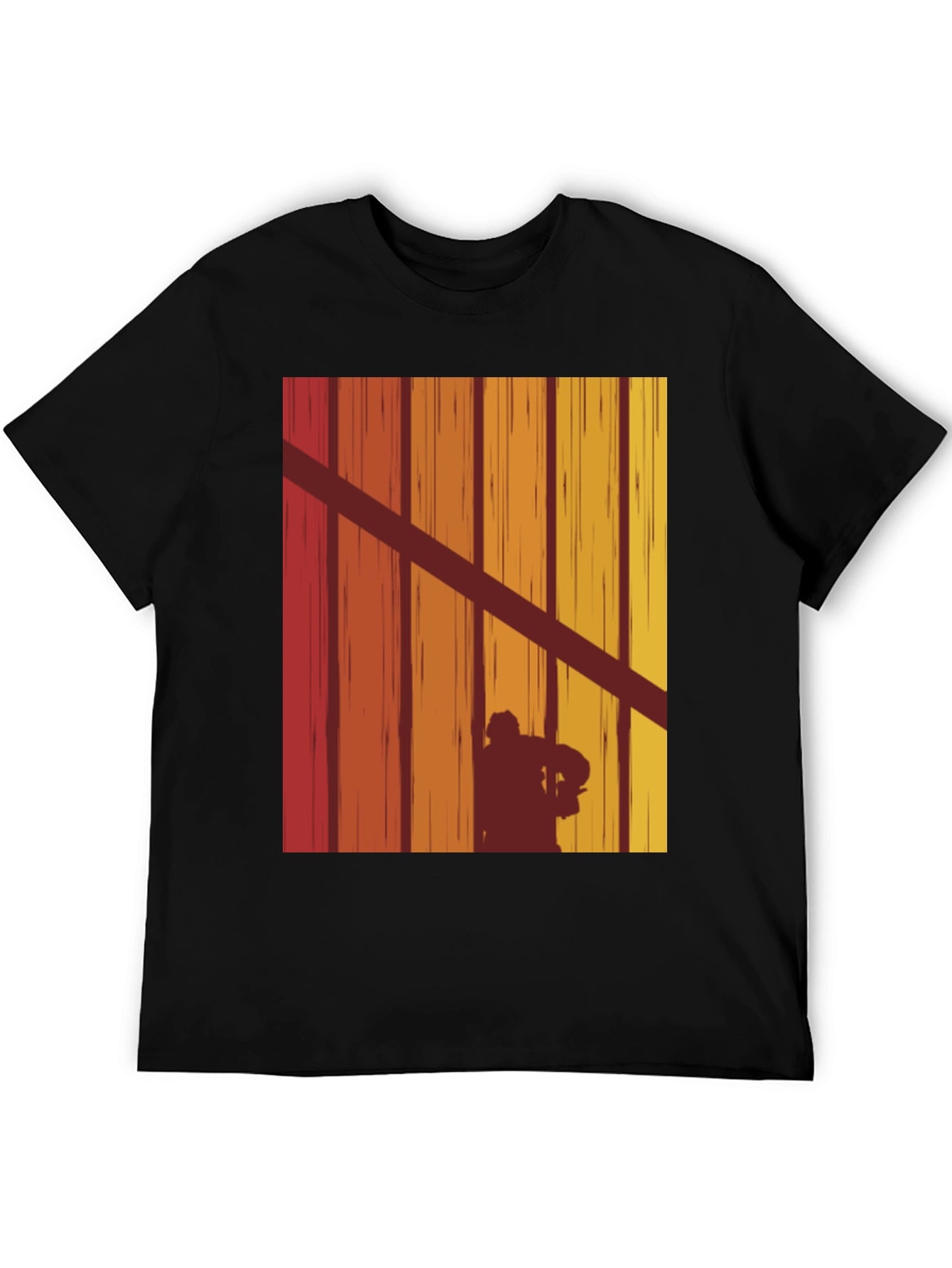 Retro Hockey Player Silhouette T-Shirt