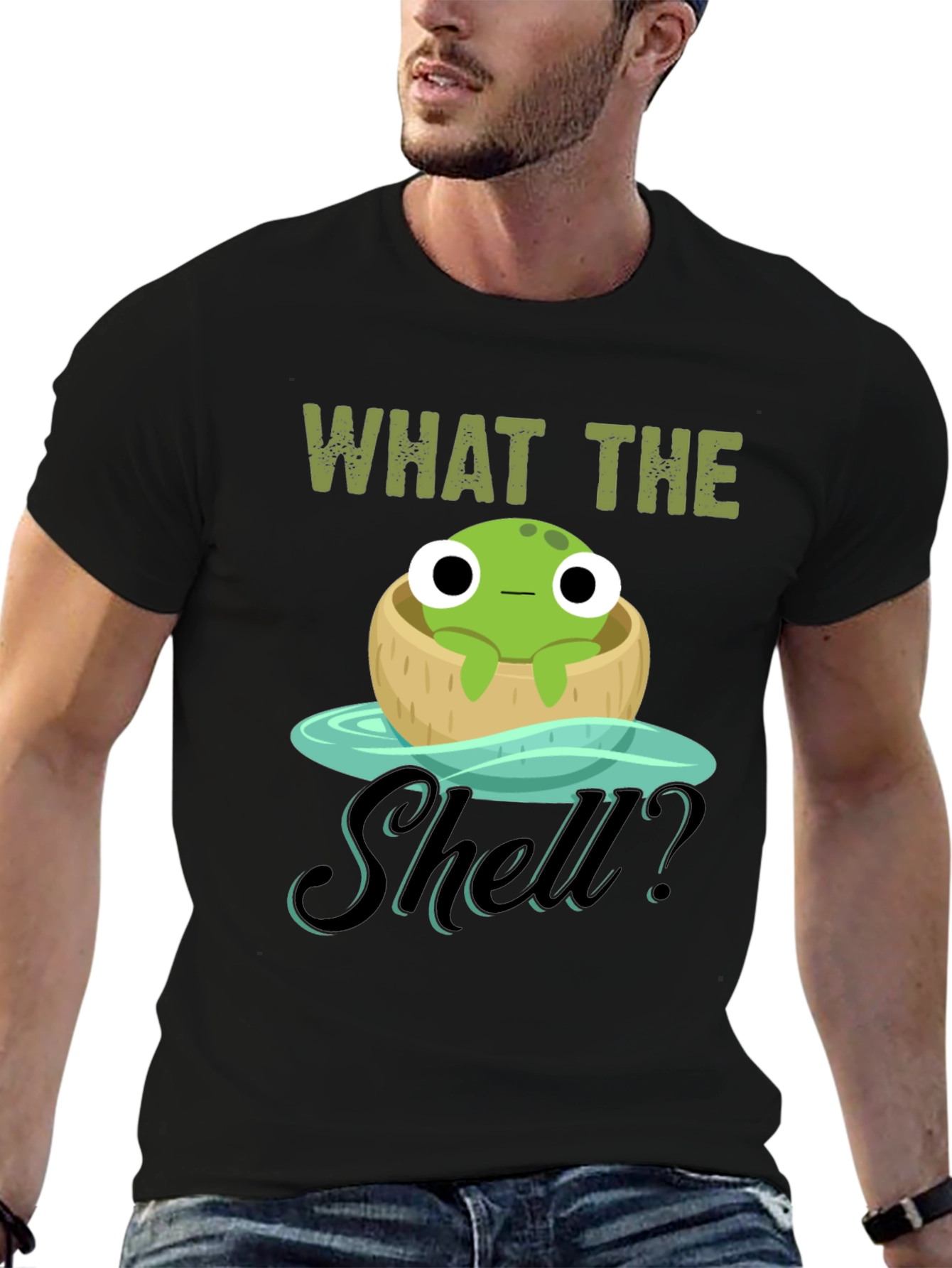 What the Shell? Frog in Coconut T-Shirt