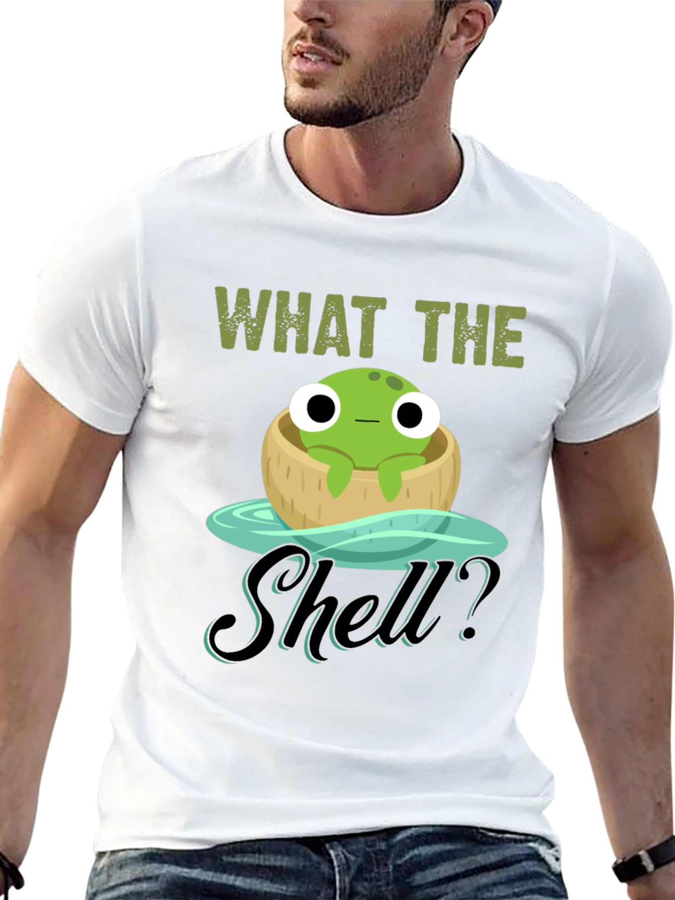 What the Shell? Frog in Coconut T-Shirt