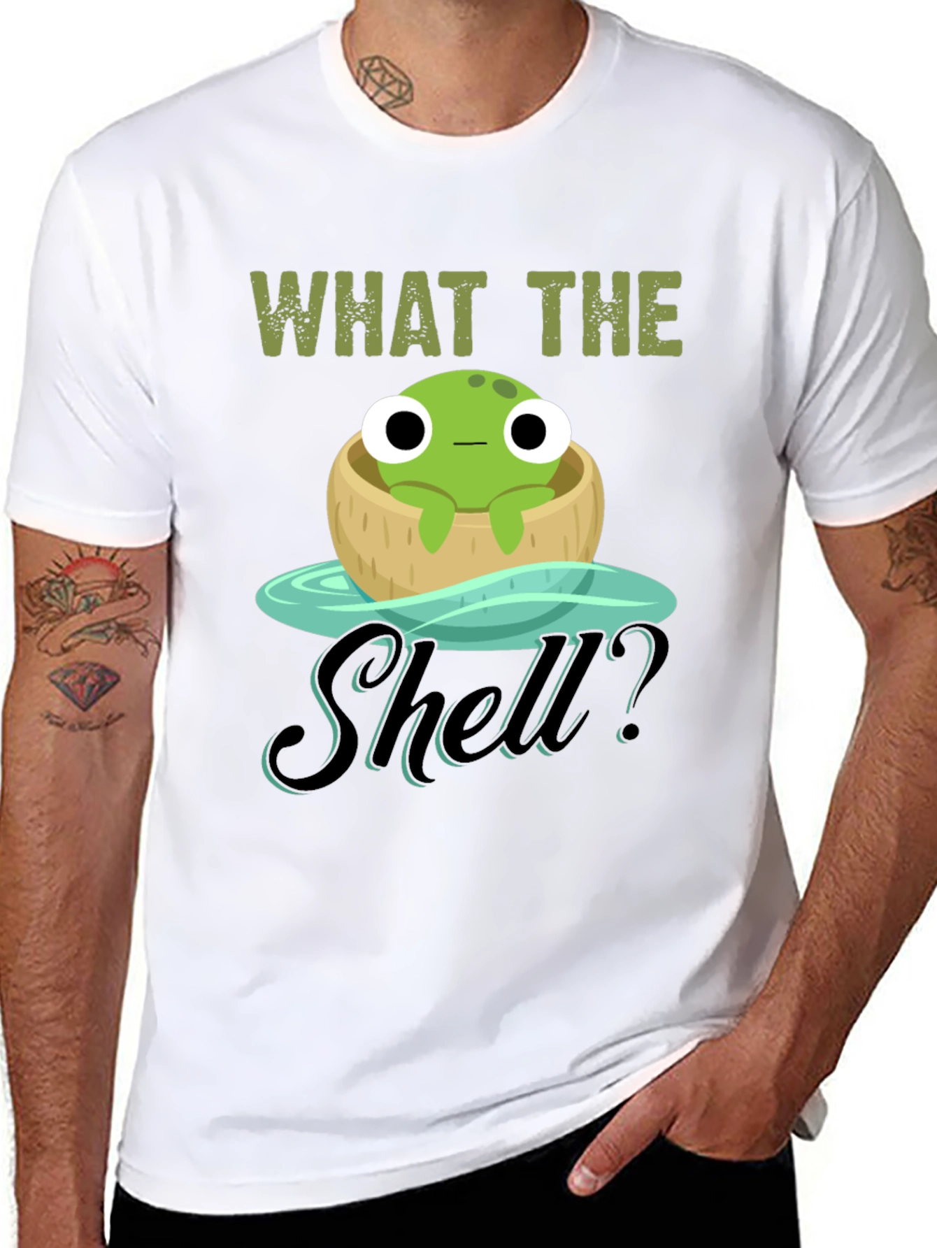 What the Shell? Frog in Coconut T-Shirt