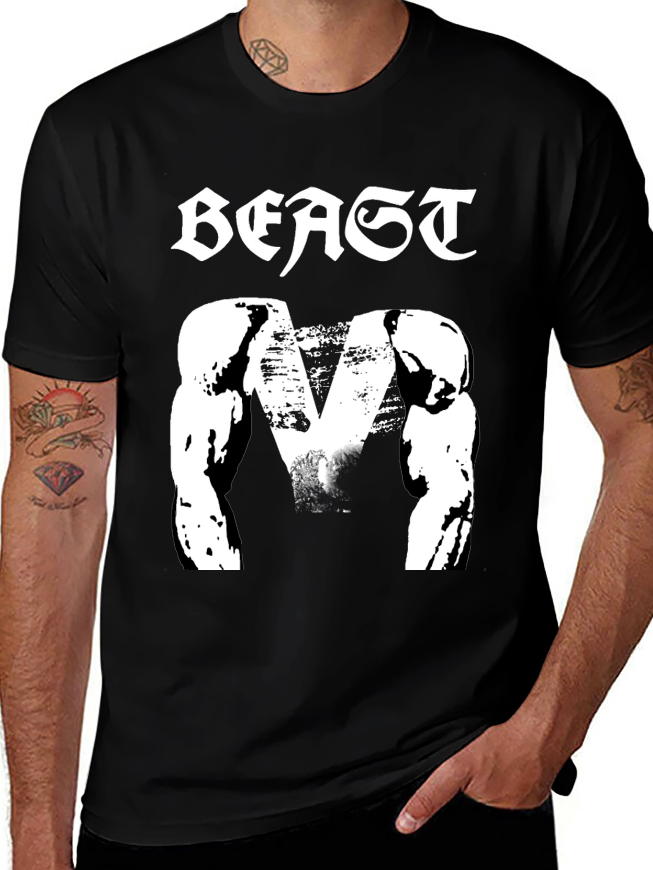 Beast Mode Black Graphic T-Shirt