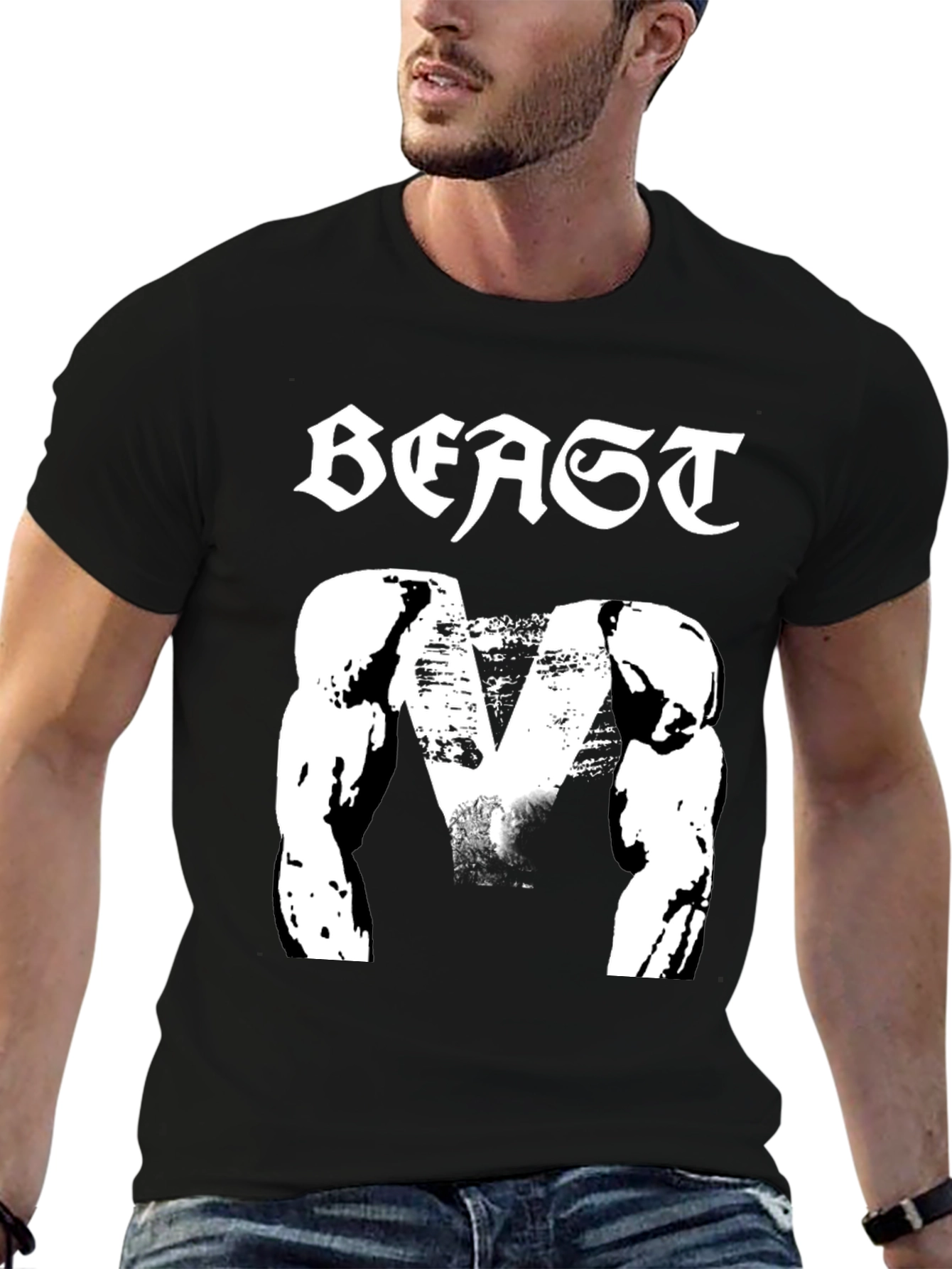 Beast Mode Black Graphic T-Shirt