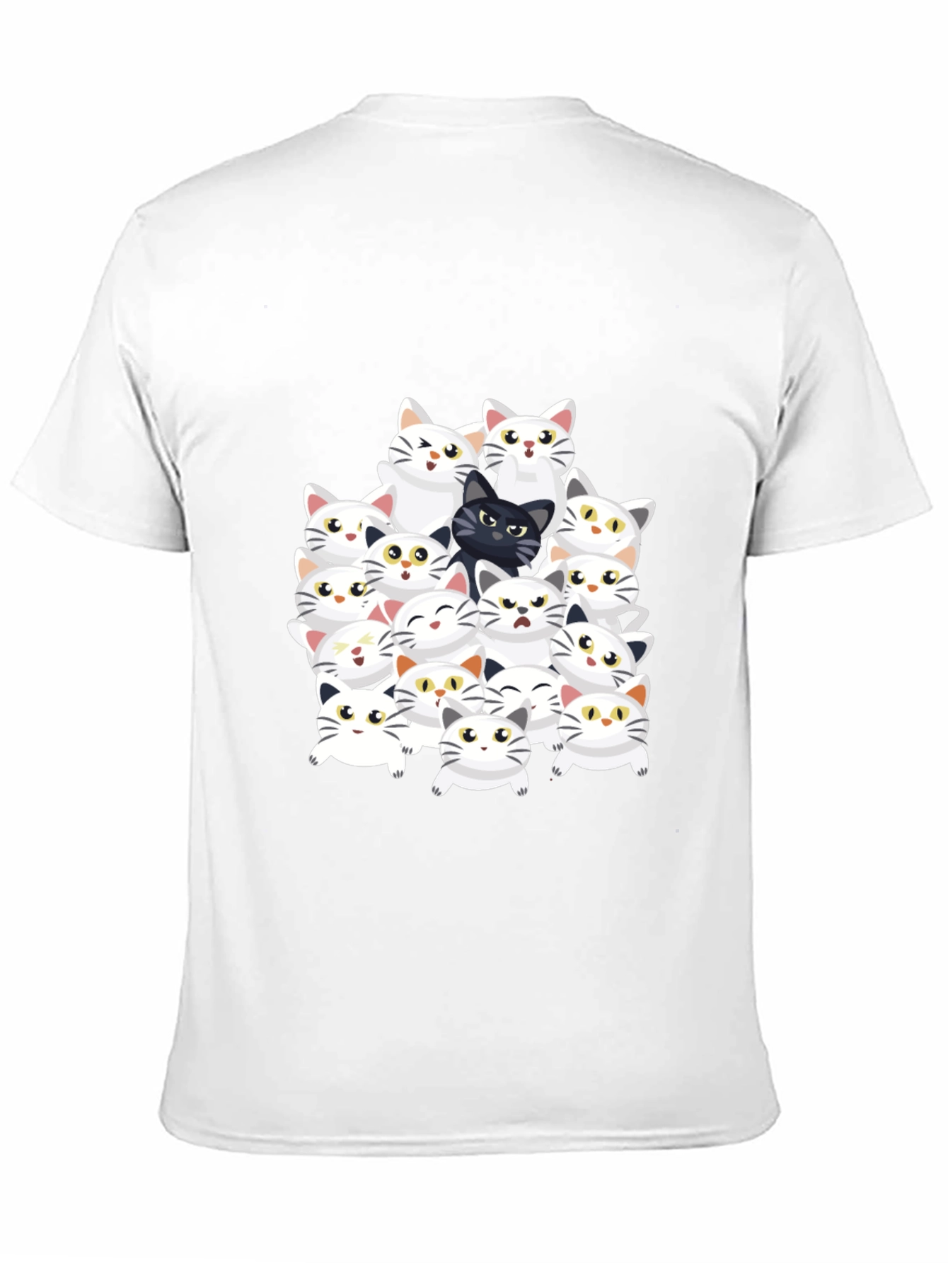 Cat Lover Graphic Tee - Black