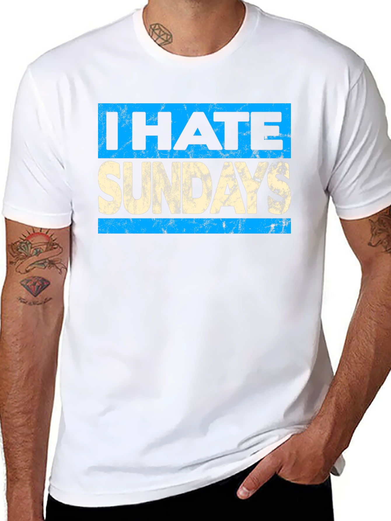 I Hate Sundays Graphic T-Shirt - Unisex Cotton Tee
