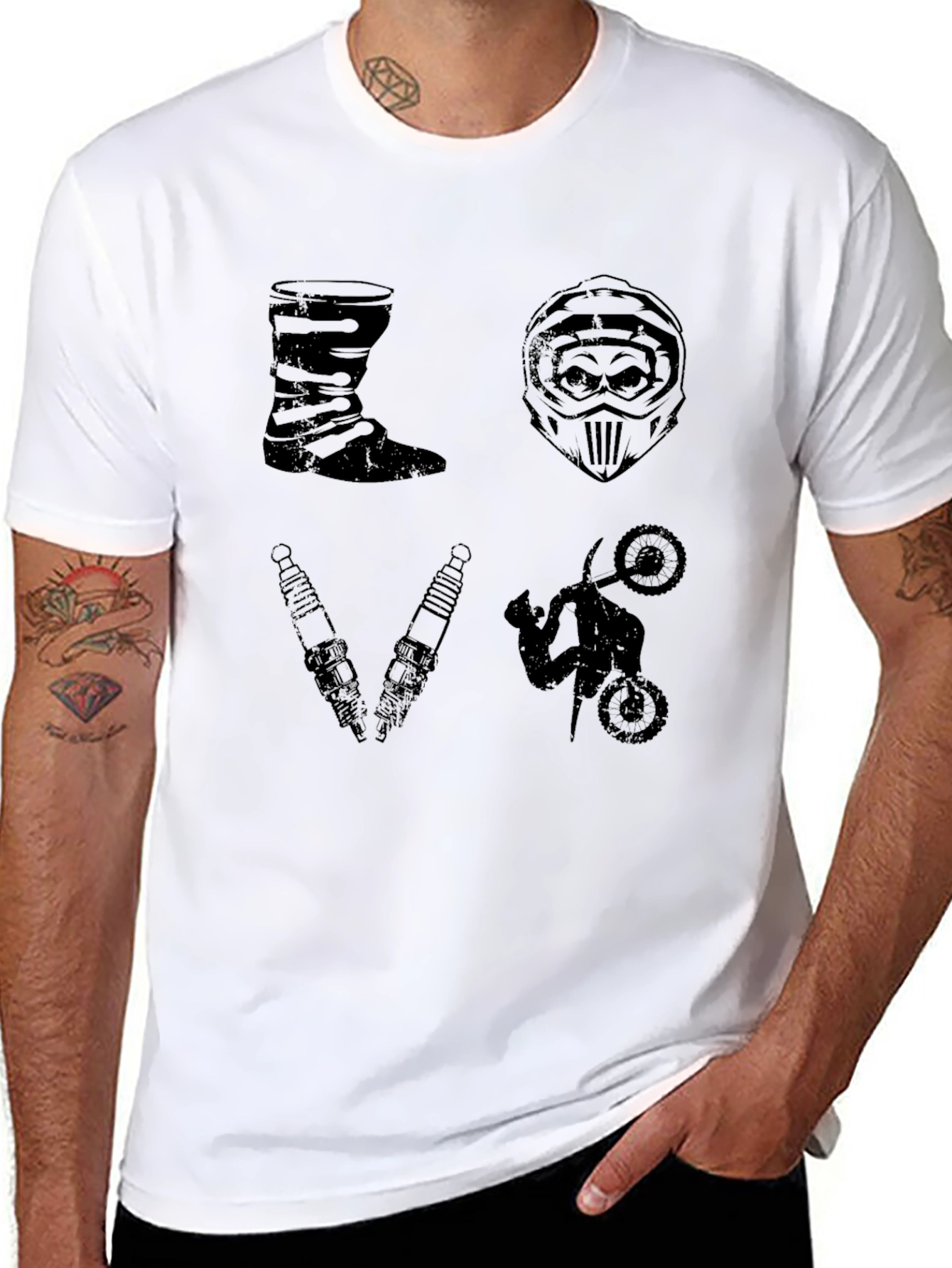 Motocross Love T-Shirt Motorcycle Graphic Tee