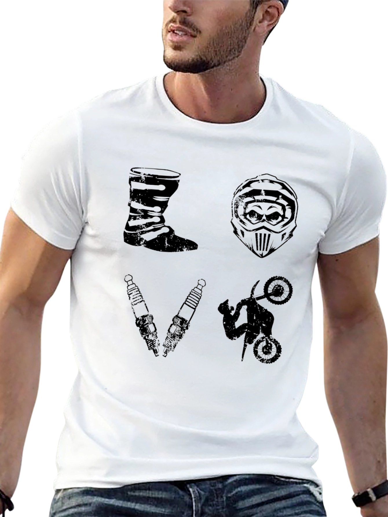 Motocross Love T-Shirt Motorcycle Graphic Tee