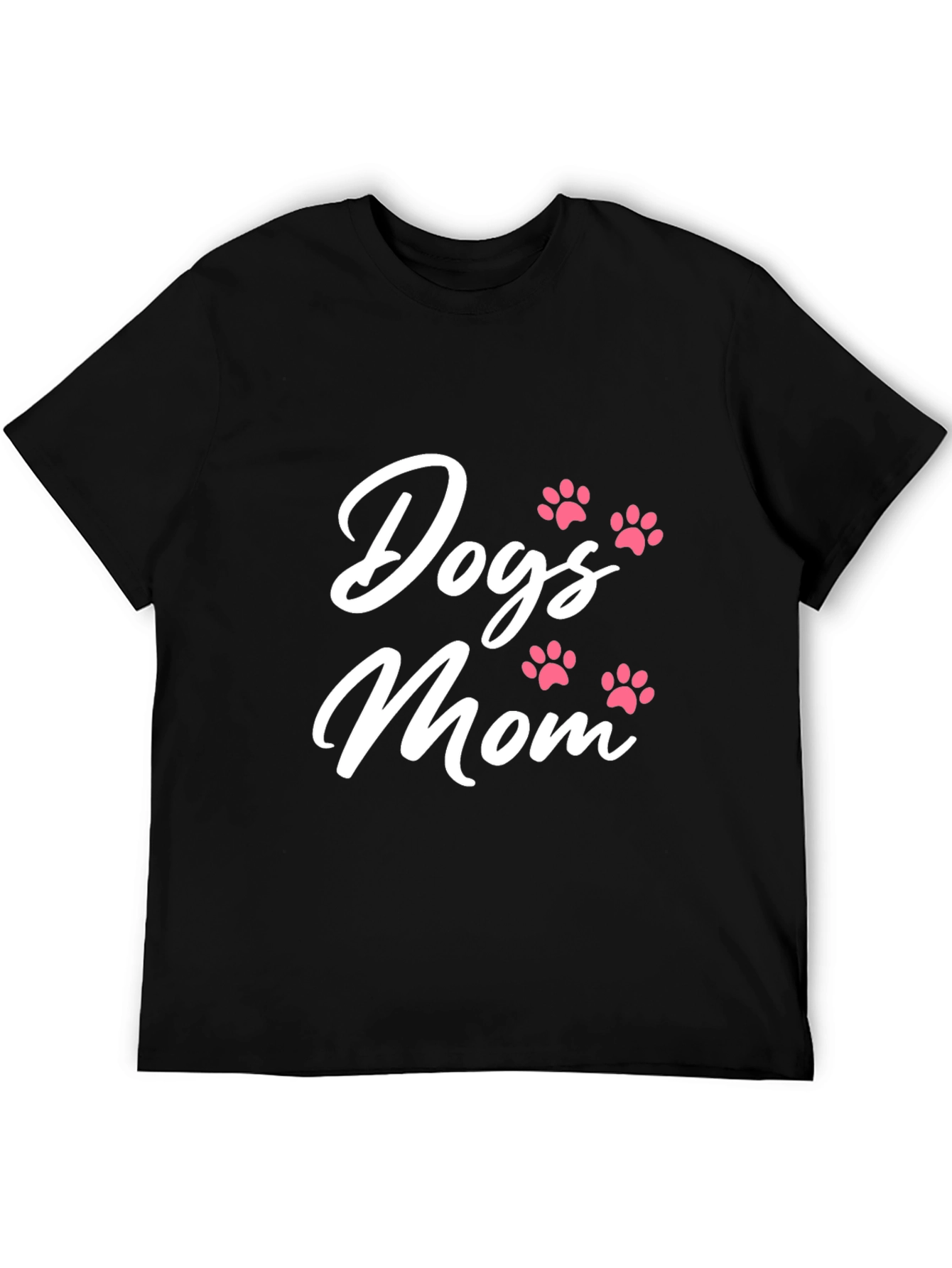 Dogs Mom T-Shirt - Cute Paw Print Design