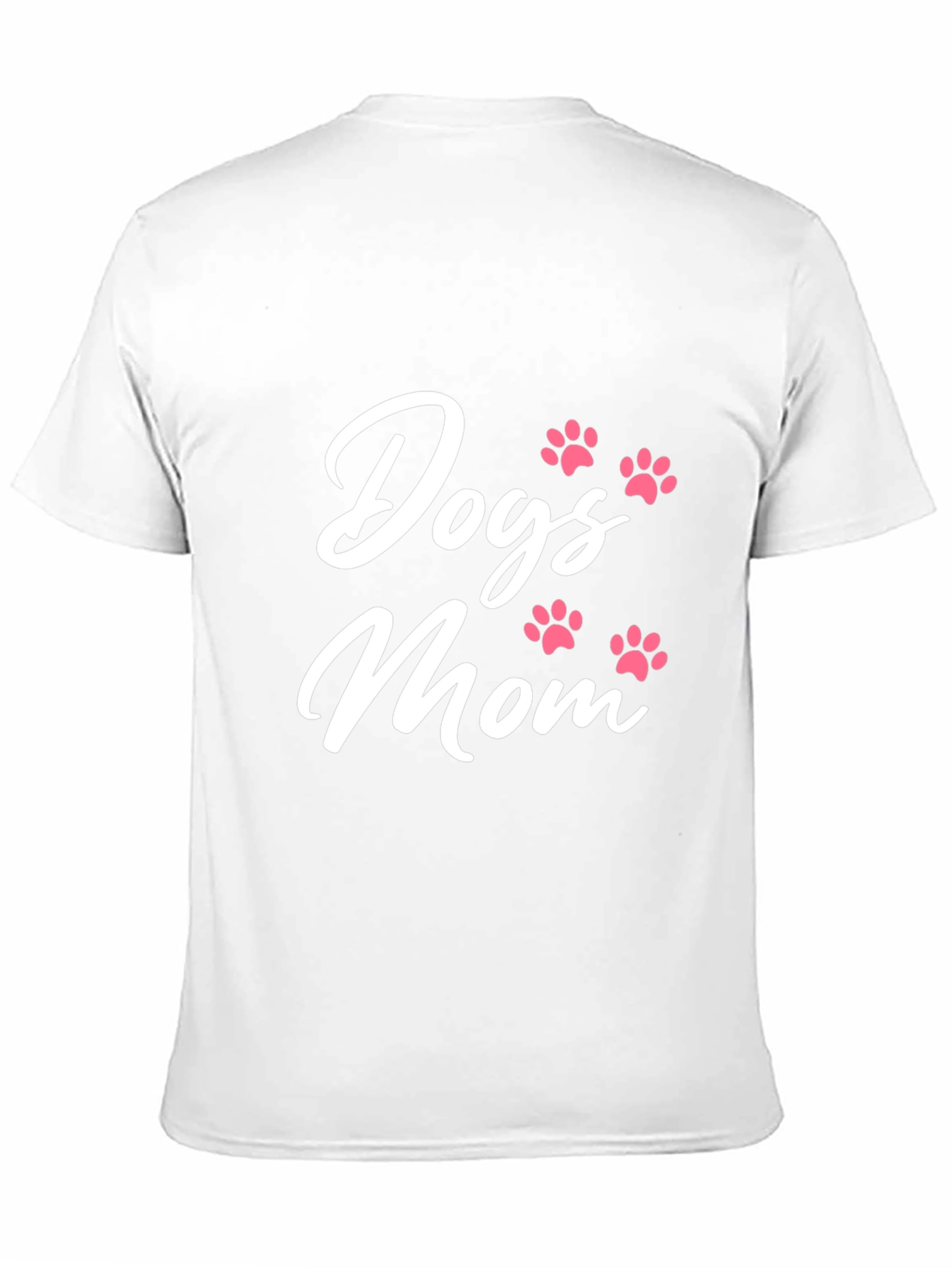 Dogs Mom T-Shirt - Cute Paw Print Design