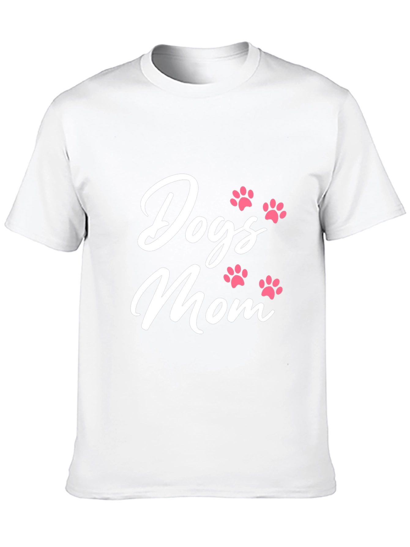 Dogs Mom T-Shirt - Cute Paw Print Design