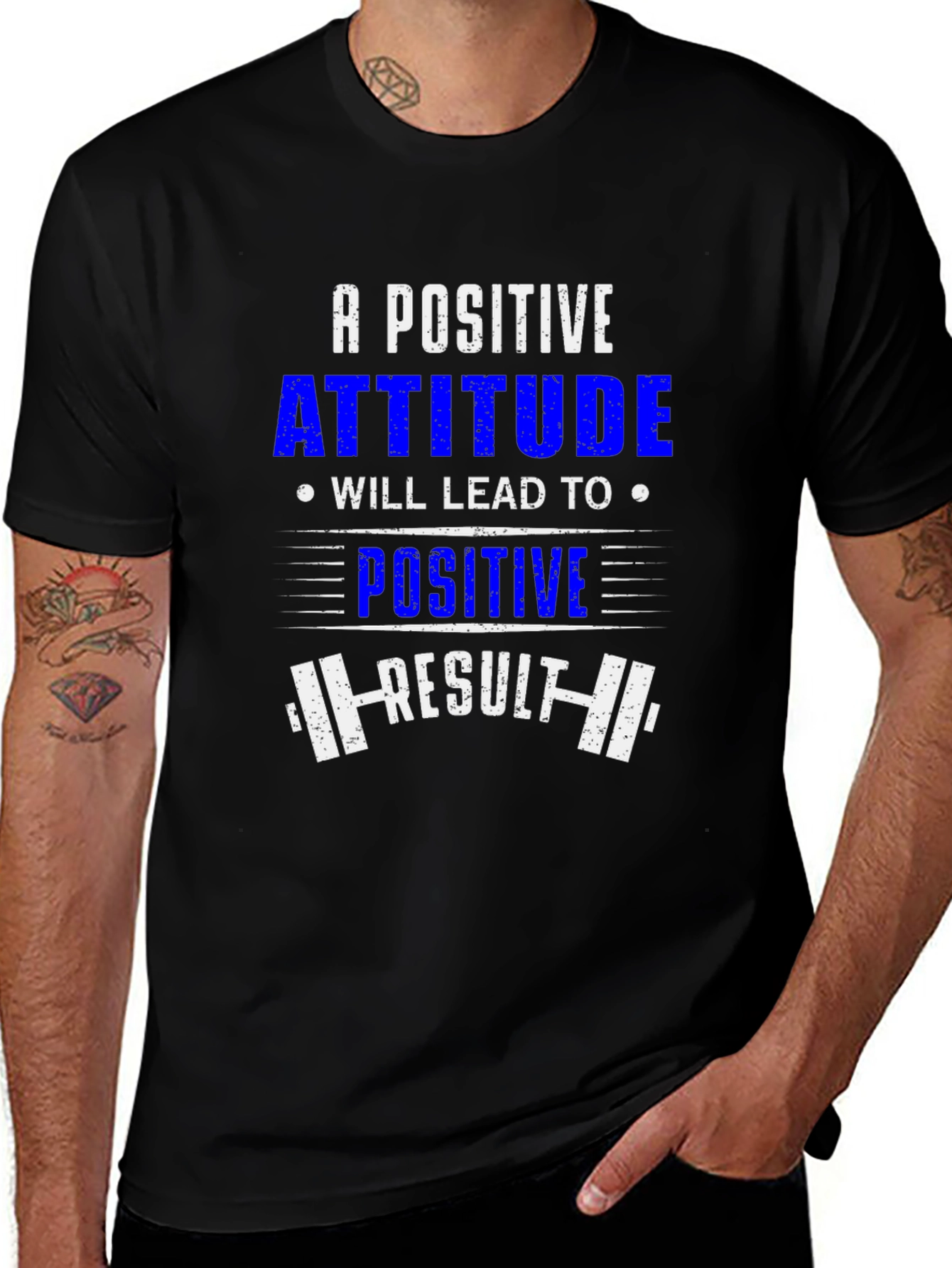 Positive Attitude Black T-Shirt