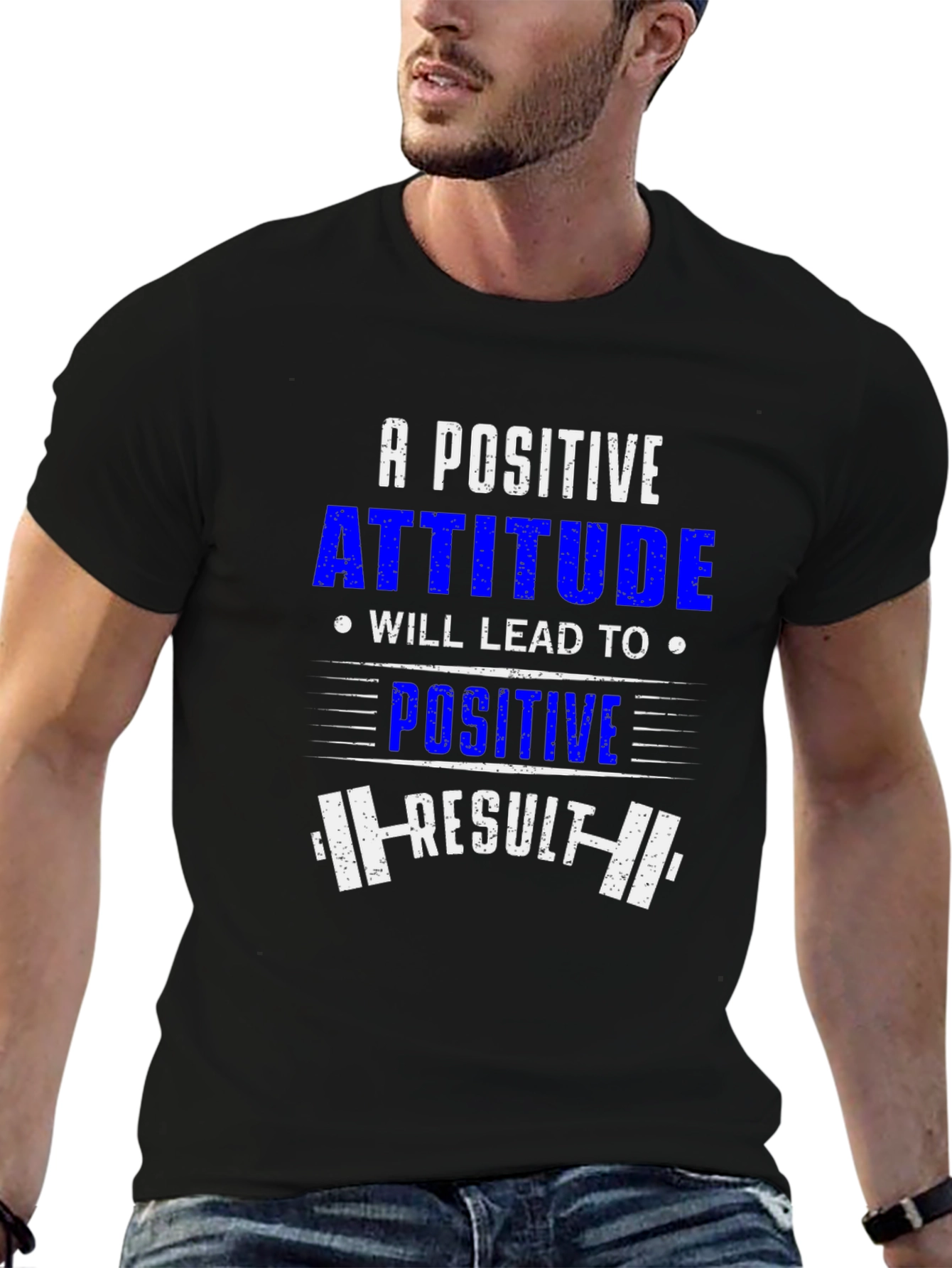 Positive Attitude Black T-Shirt