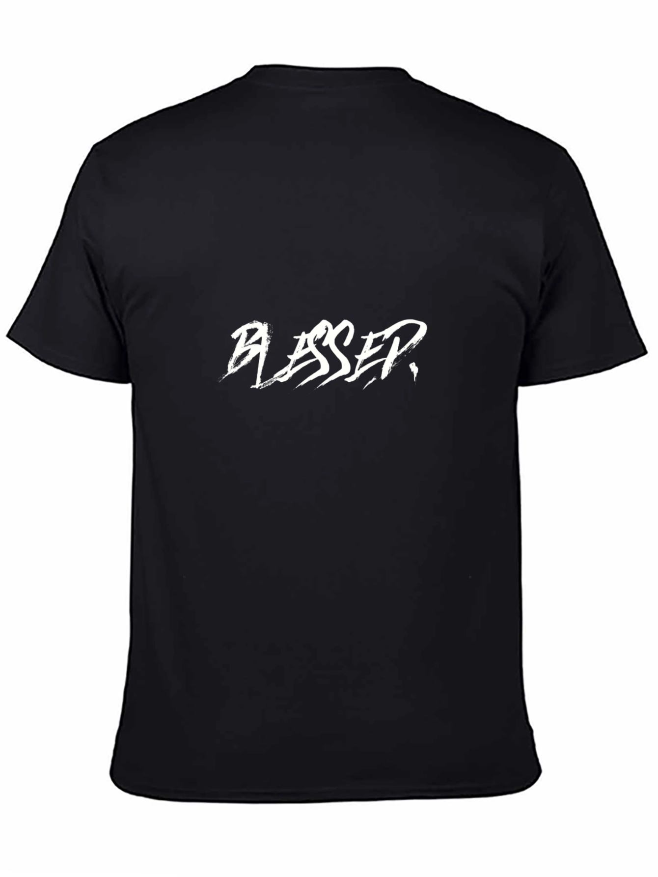 Blessed Graphic Tee - Soft Black T-Shirt