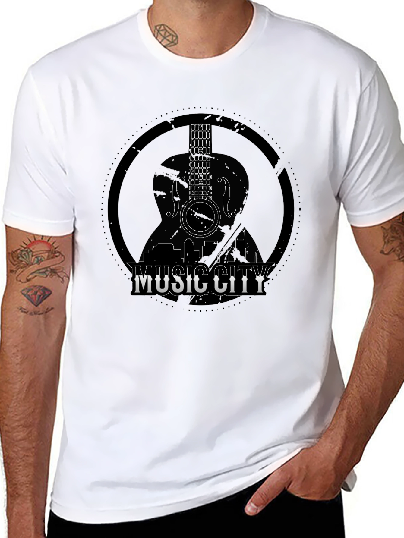 Music City Guitar Graphic Tee