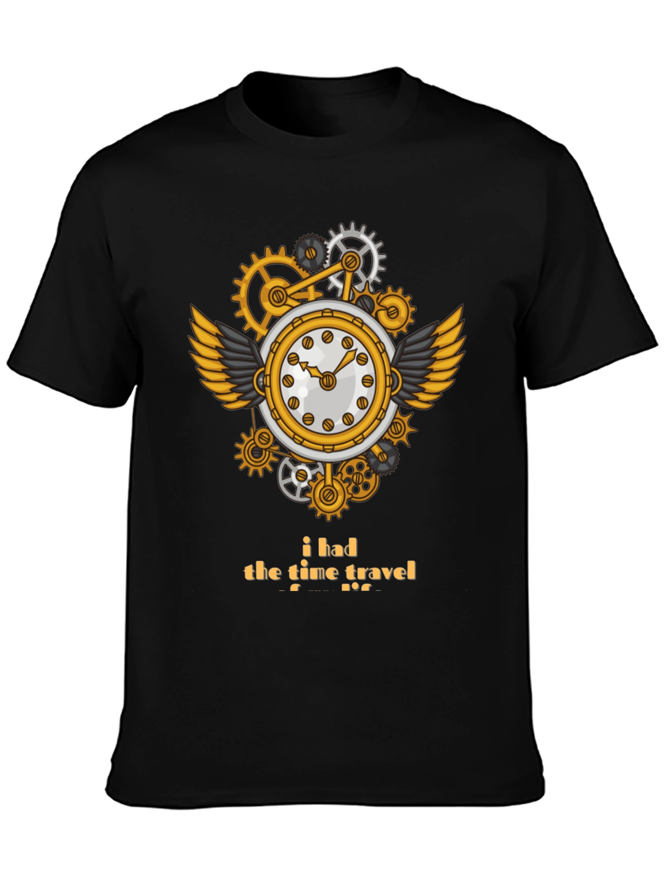 Steampunk Time Travel T-Shirt - Unique Clockwork Design