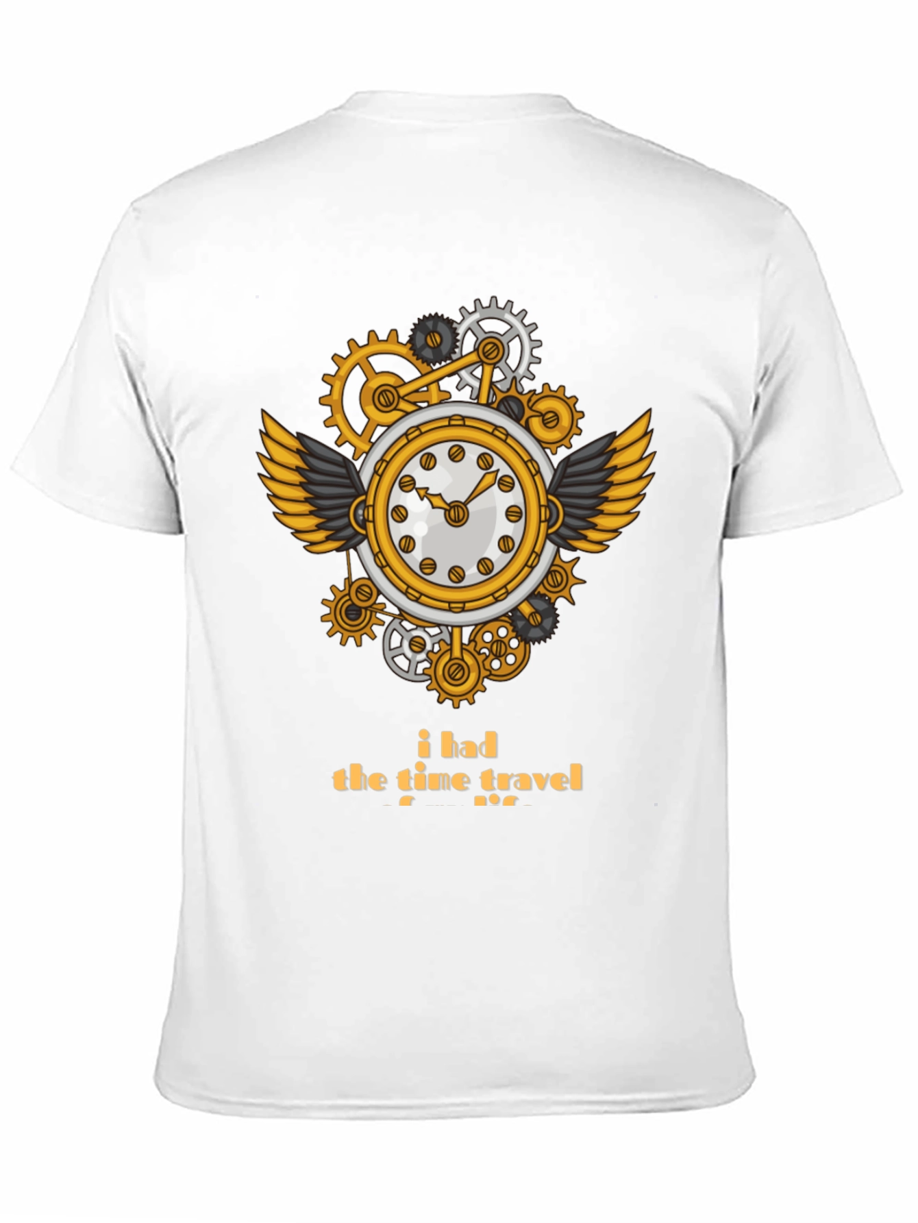 Steampunk Time Travel T-Shirt - Unique Clockwork Design