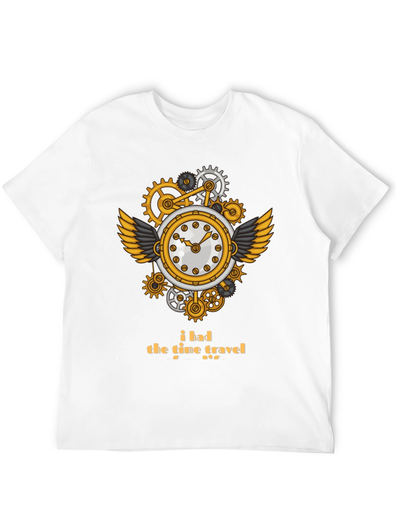 Steampunk Time Travel T-Shirt - Unique Clockwork Design