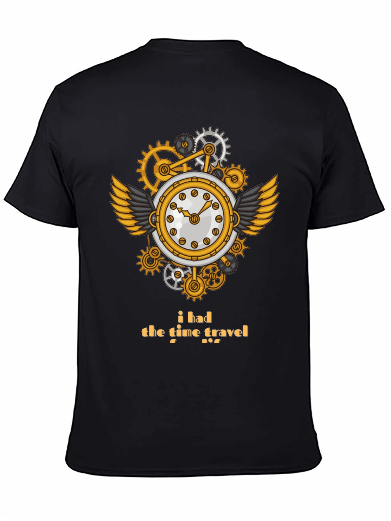 Steampunk Time Travel T-Shirt - Unique Clockwork Design
