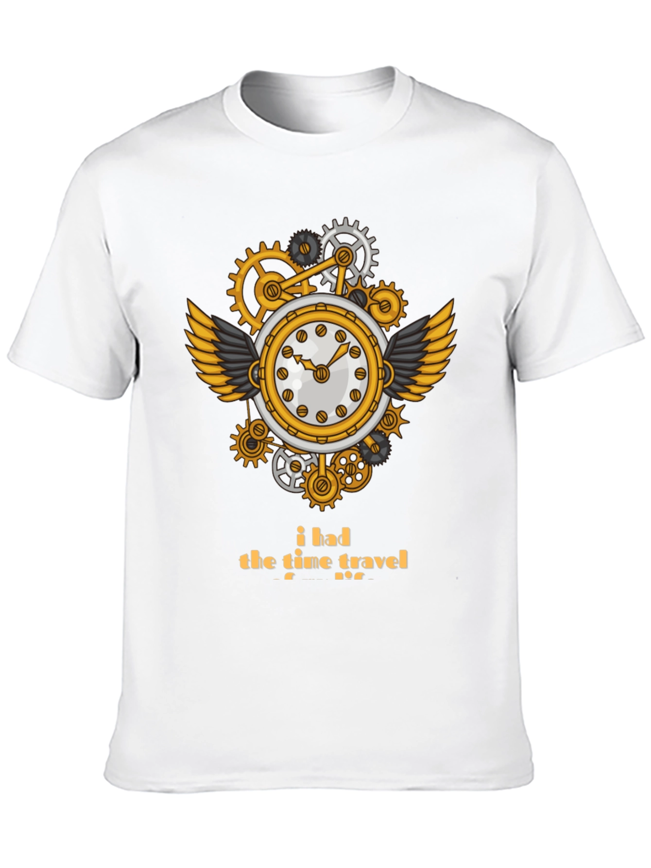 Steampunk Time Travel T-Shirt - Unique Clockwork Design