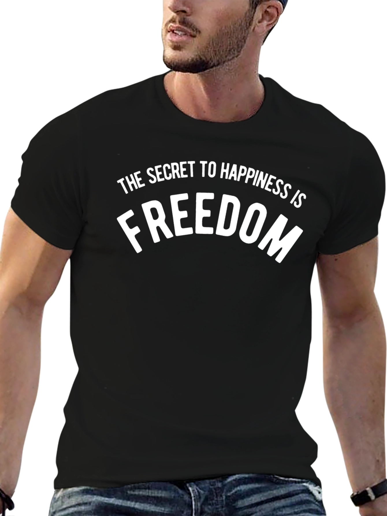 Freedom Happiness Graphic T-Shirt