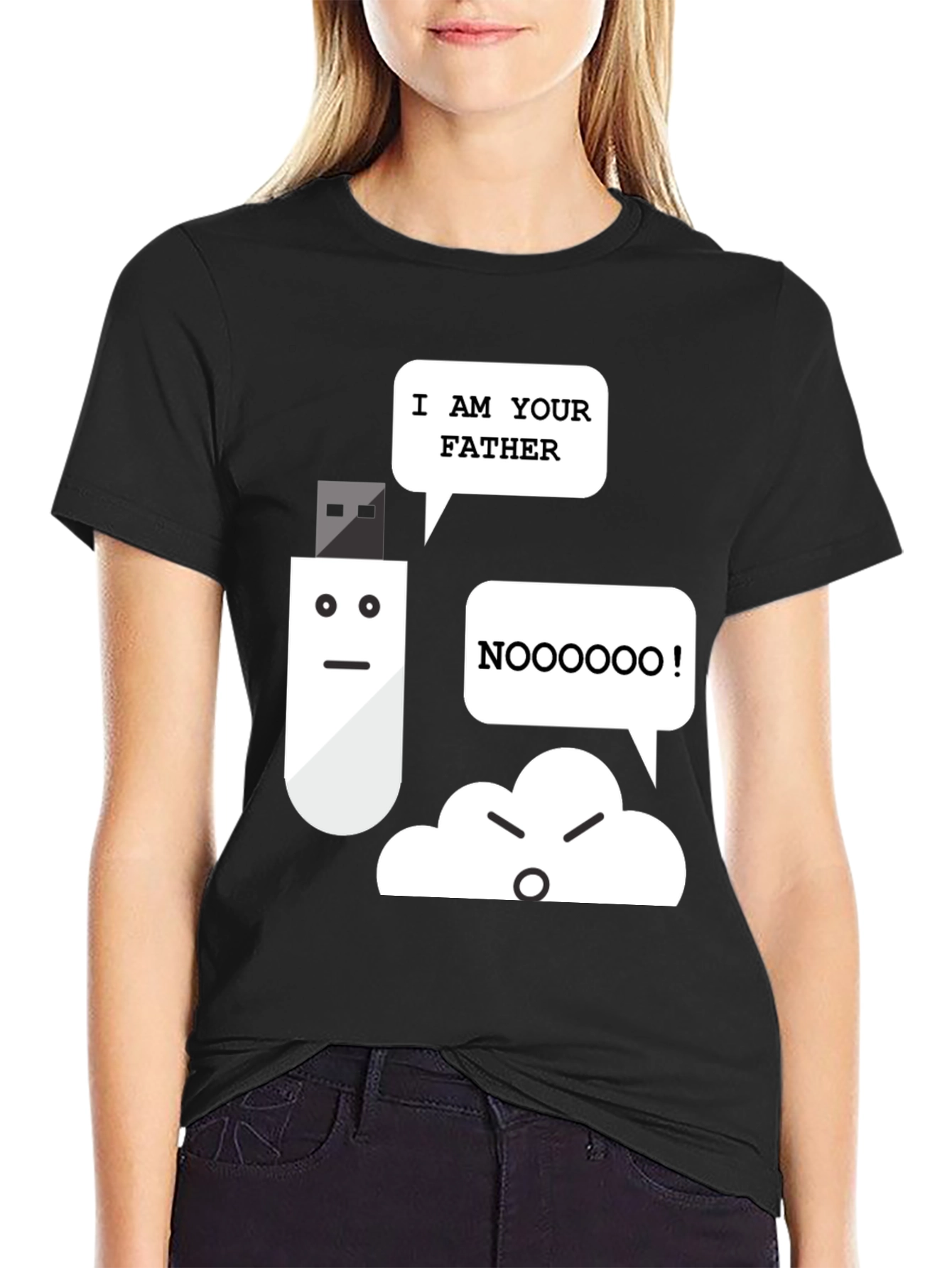 I Am Your Father USB vs Cloud Funny T-Shirt