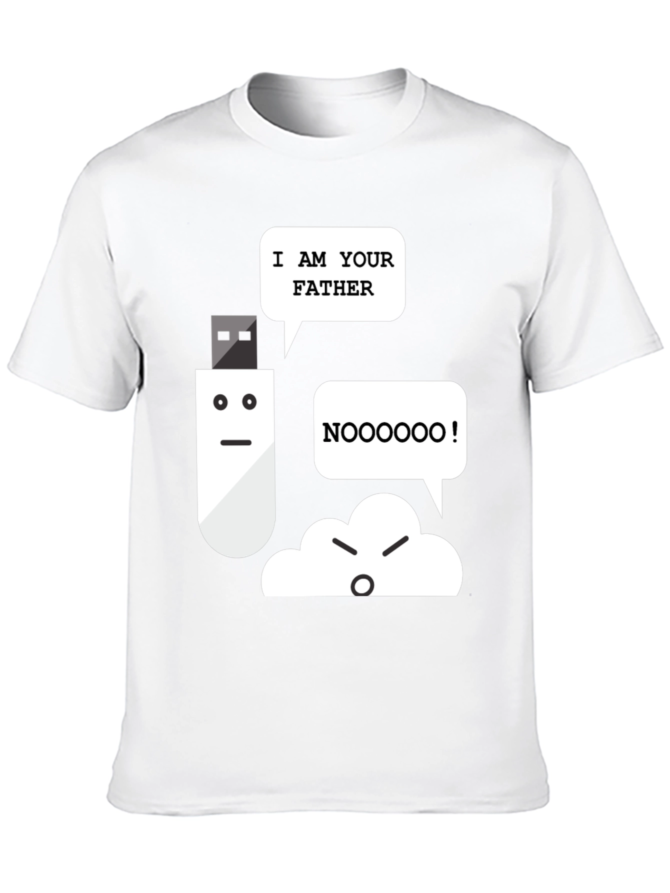I Am Your Father USB vs Cloud Funny T-Shirt
