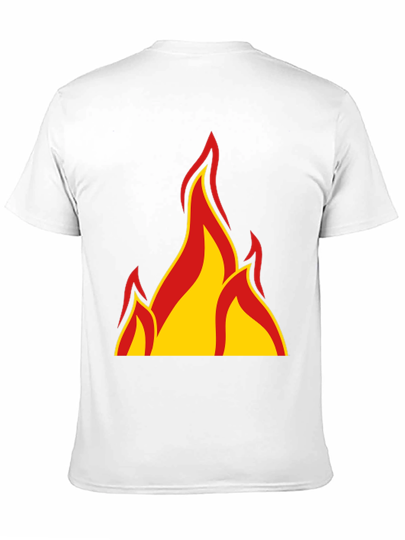 Fiery Flames Graphic T-Shirt - Bold Black Tee