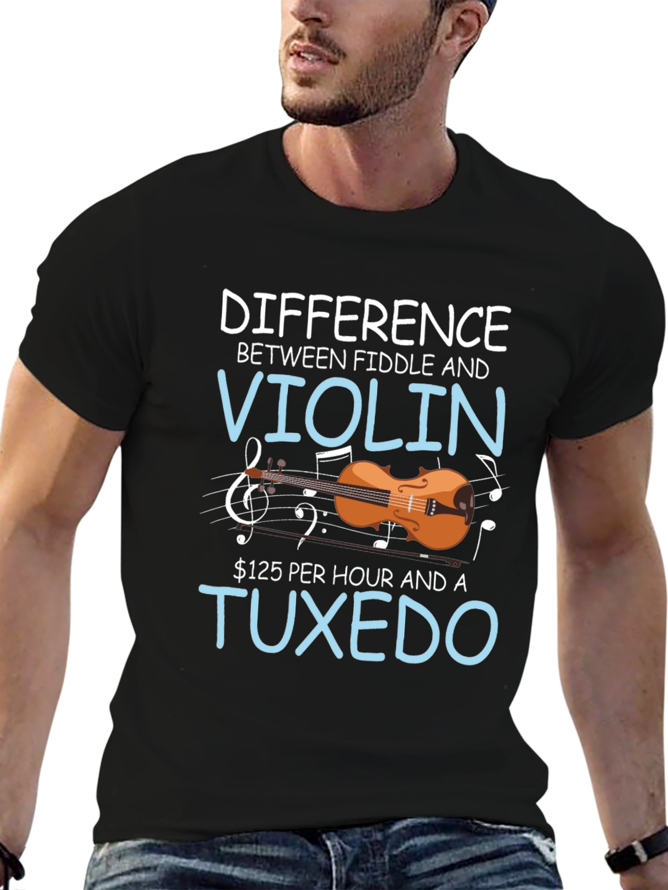 Fiddle vs Violin T-Shirt: Musical Humor Tee