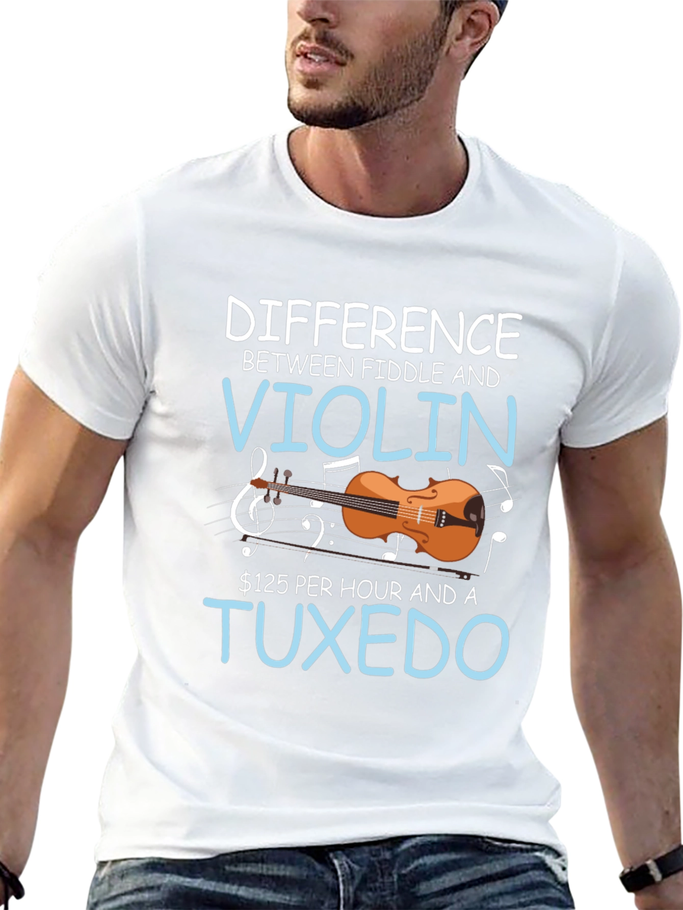 Fiddle vs Violin T-Shirt: Musical Humor Tee