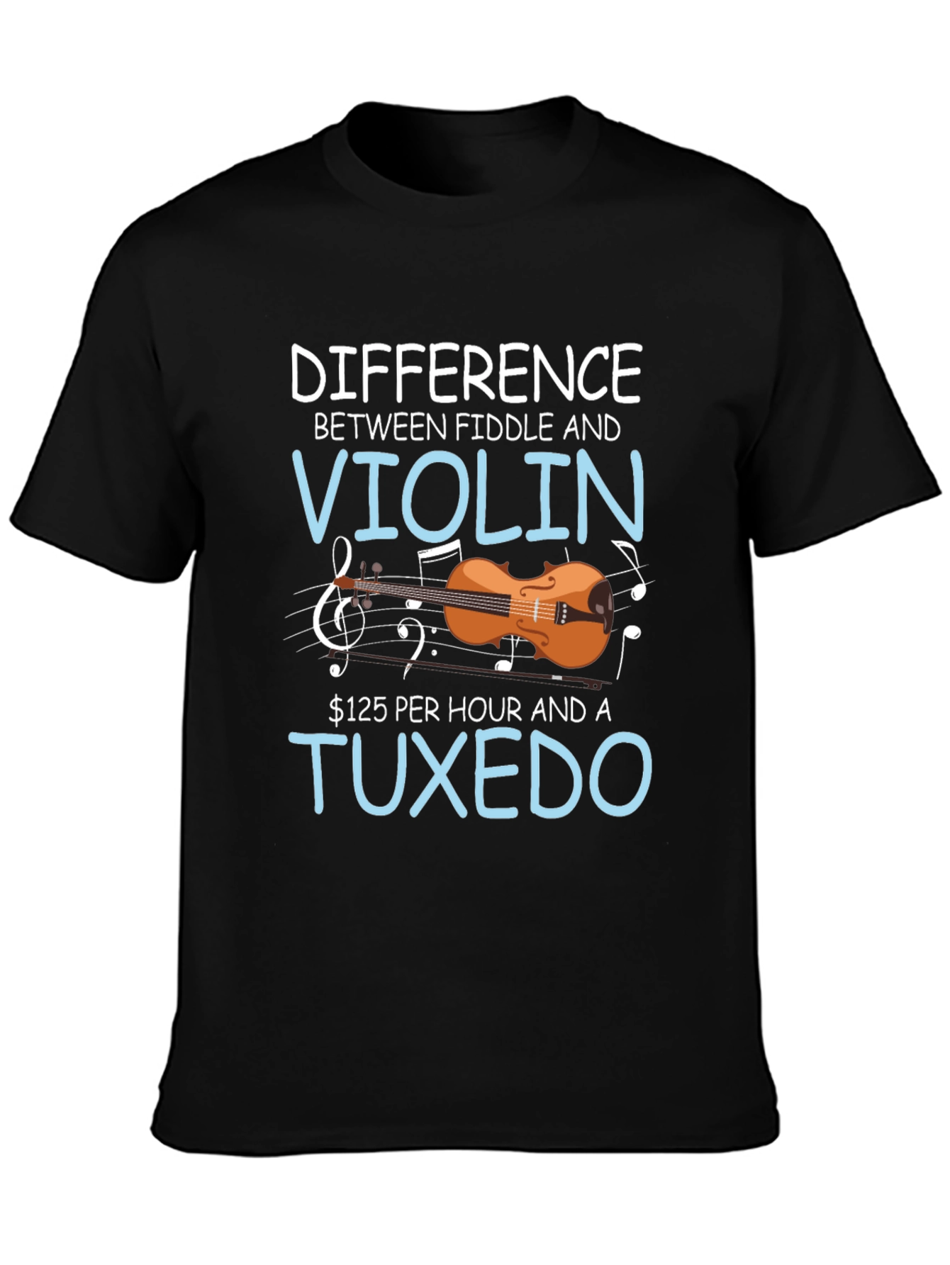 Fiddle vs Violin T-Shirt: Musical Humor Tee
