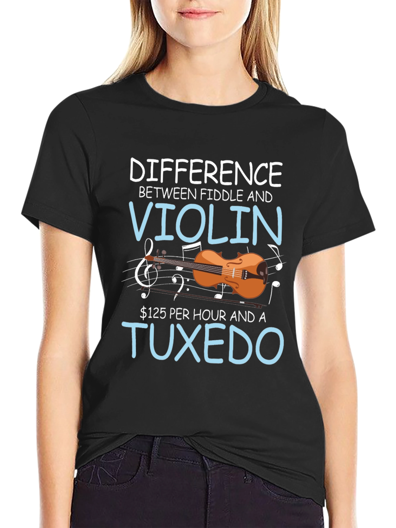 Fiddle vs Violin T-Shirt: Musical Humor Tee