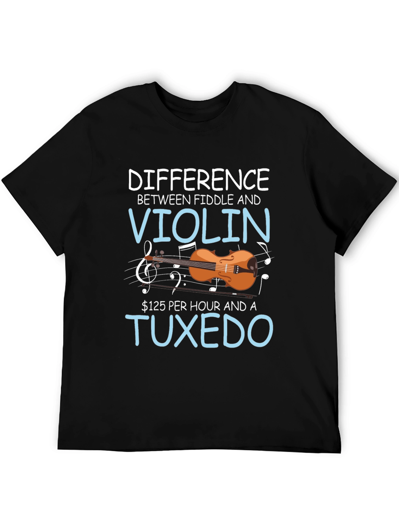 Fiddle vs Violin T-Shirt: Musical Humor Tee