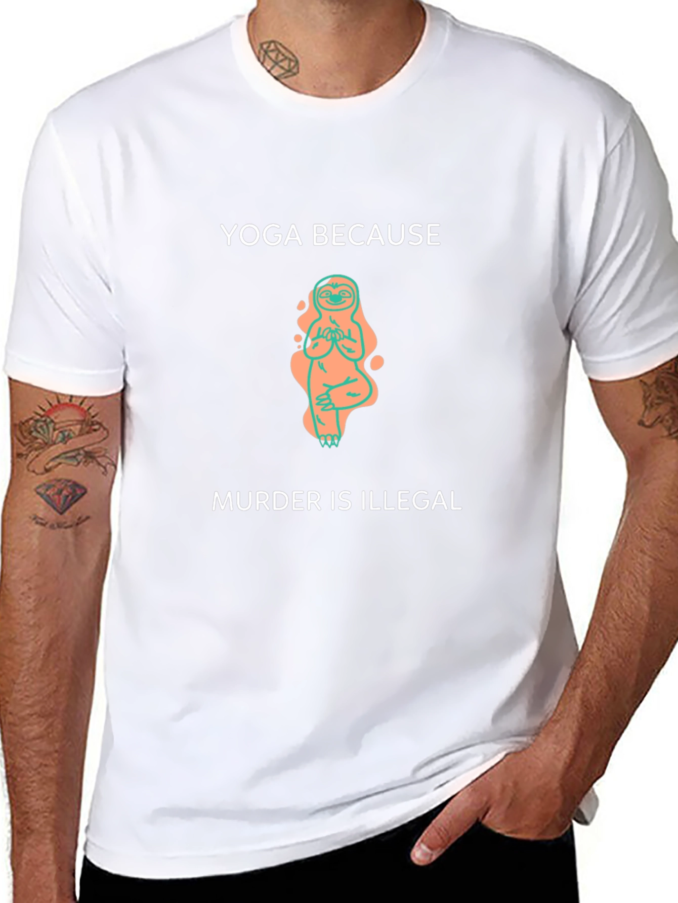 Yoga Because Murder Is Illegal T-Shirt