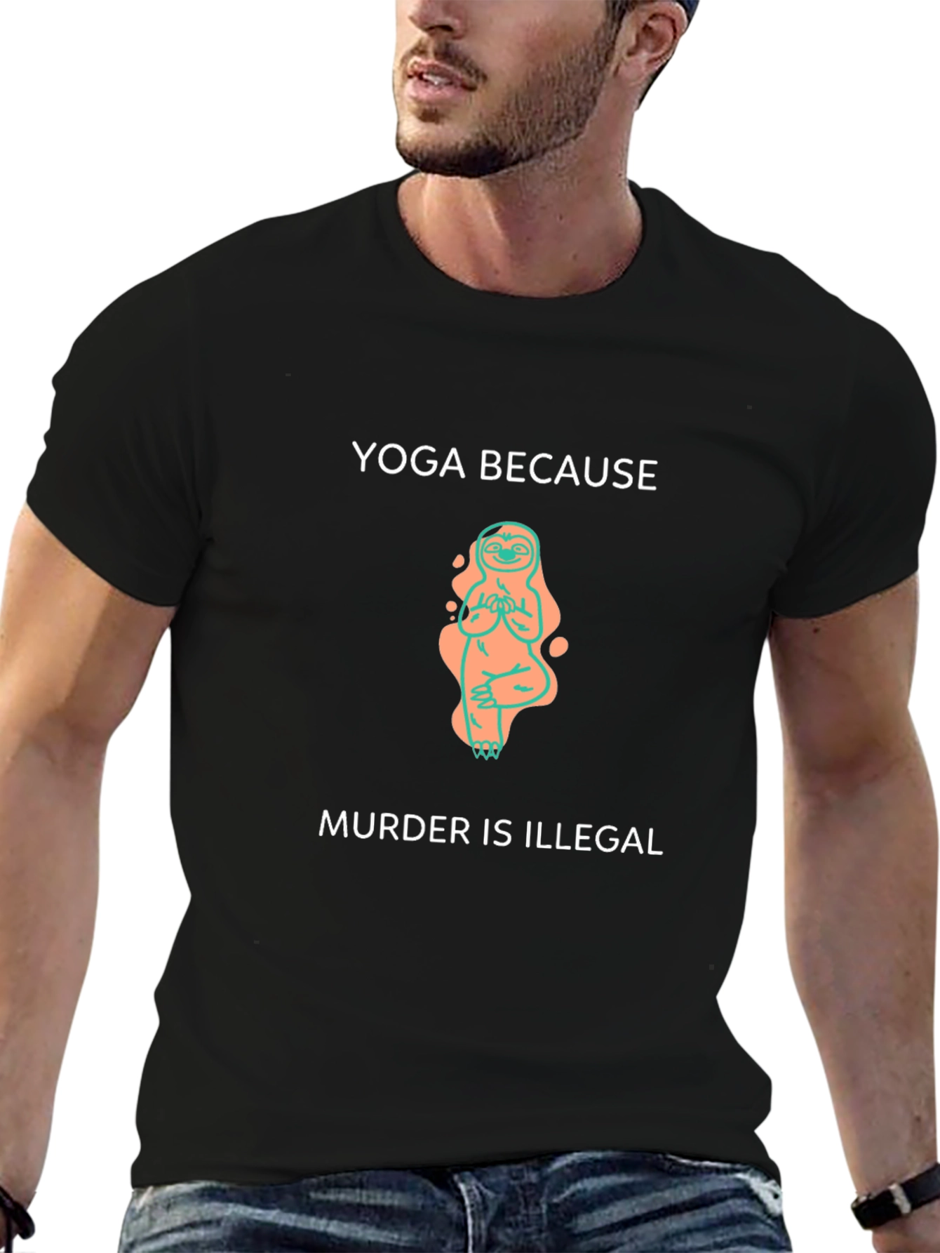 Yoga Because Murder Is Illegal T-Shirt