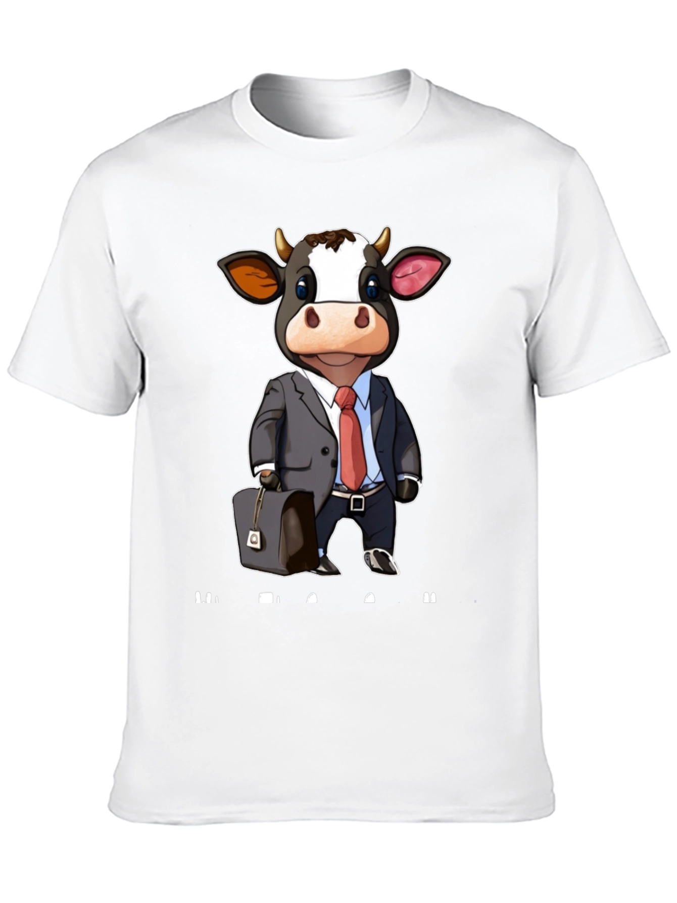 Cow Business Cartoon T-Shirt
