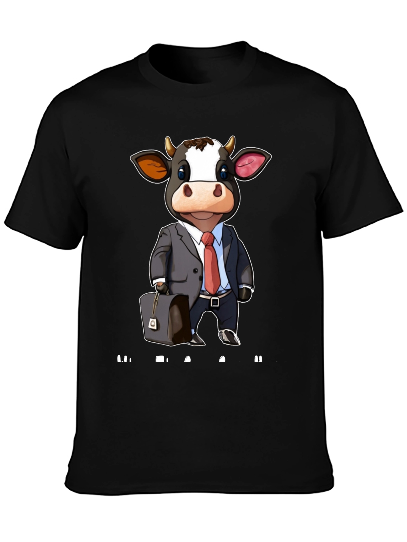 Cow Business Cartoon T-Shirt