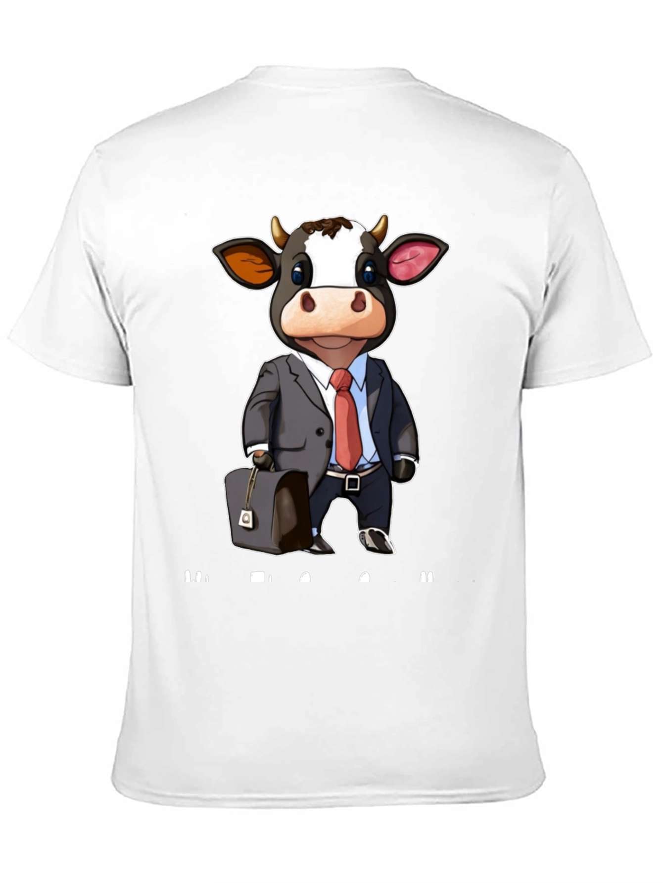 Cow Business Cartoon T-Shirt