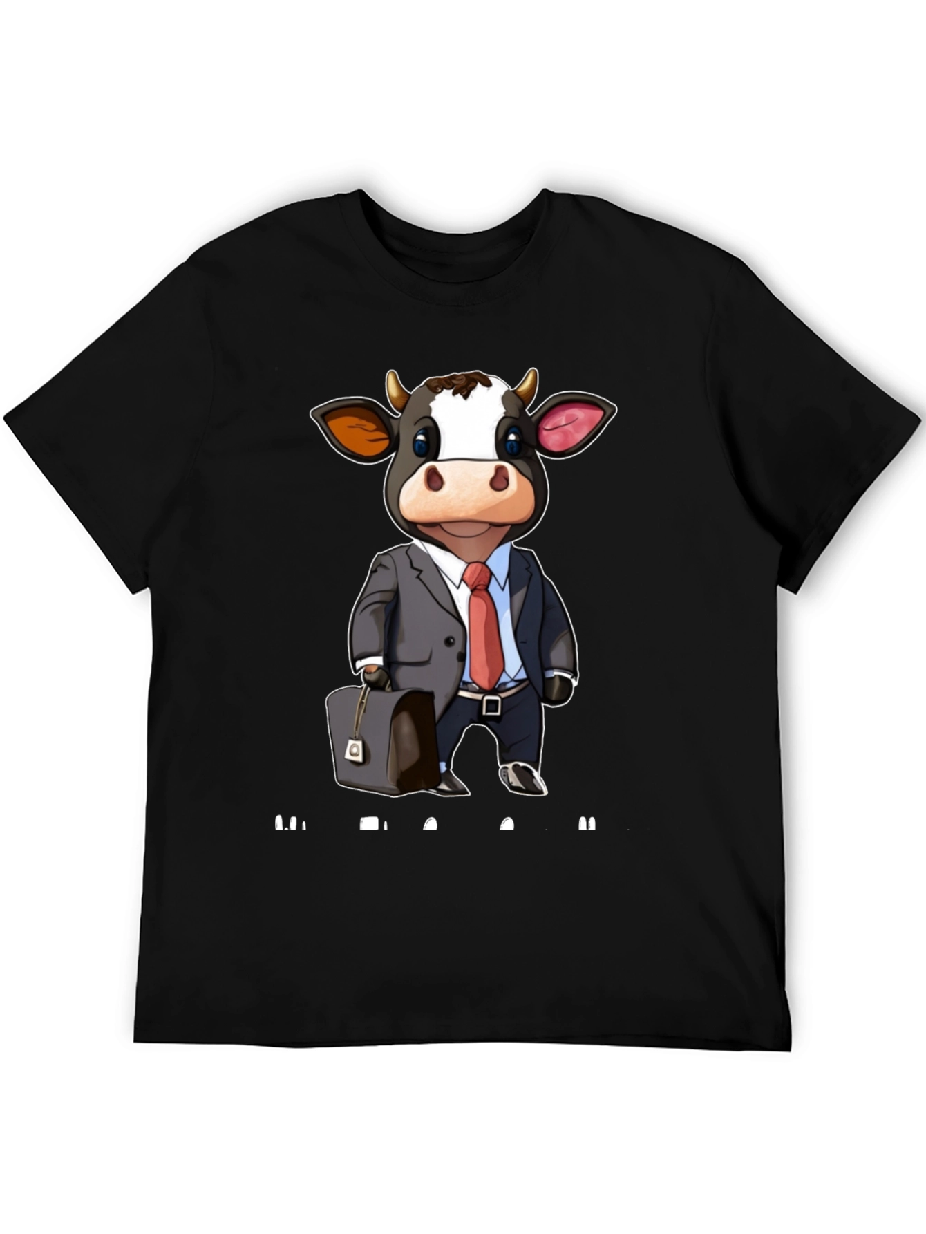 Cow Business Cartoon T-Shirt